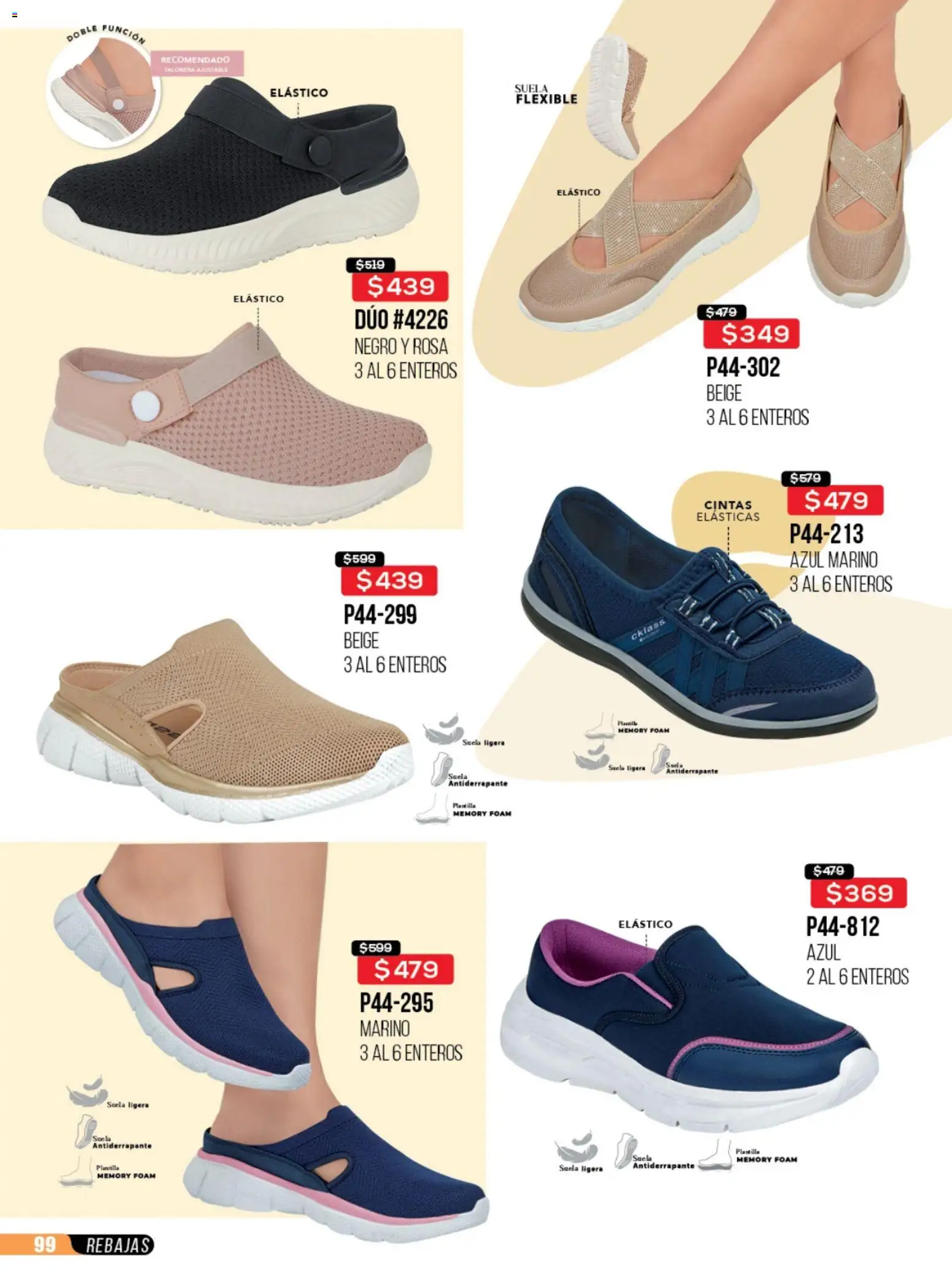Nuevas ofertas de Cklass válidas en toda la República Mexicana desde el 23/06/2026. ¡Encuentra las mejores ofertas en Cklass catálogo Rebajas sobre rebajas calzado! | Página: 100 | Productos: Flexible
