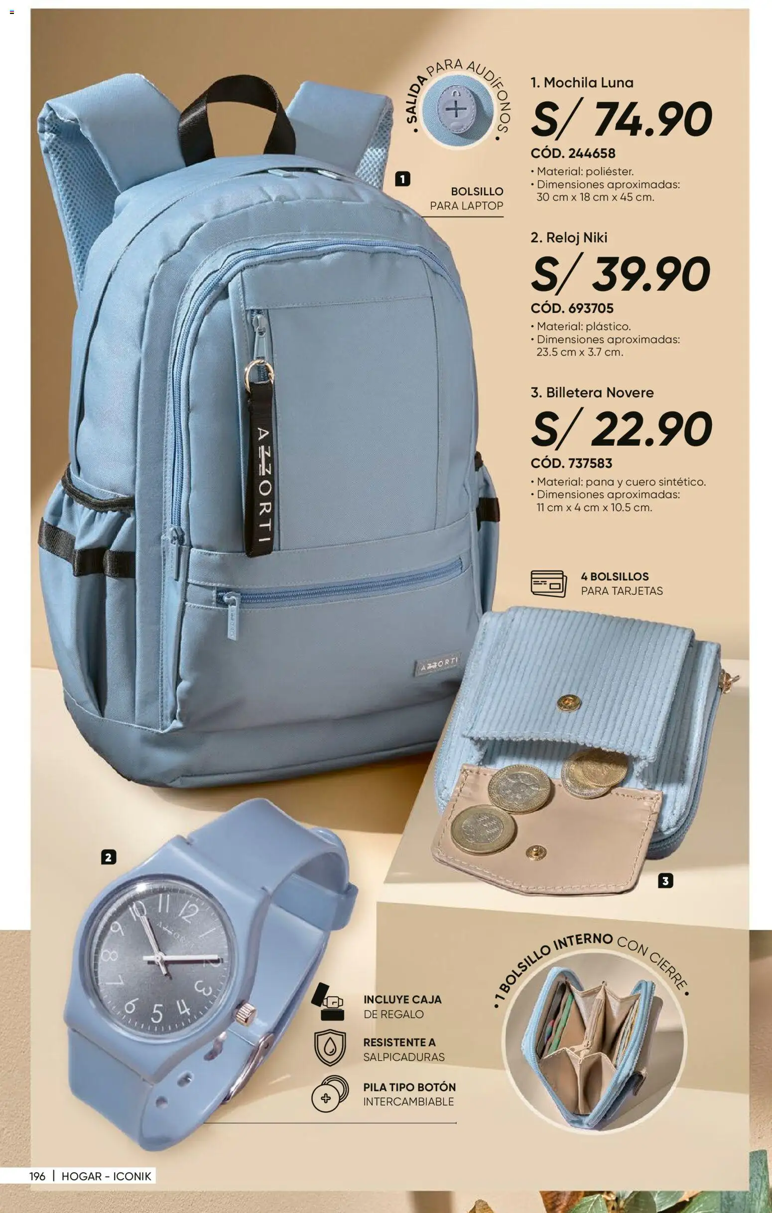 Catálogo Azzorti válido desde 18.05.2026 | Página: 198 | Productos: Caja, Mochila, Billetera, Reloj