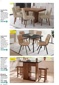 Vista previa de Betterware Catálogo de Premios, nuevo folleto de la tienda, válido en México a partir del 05.01.2026 | Página: 36 | Productos: Silla, Juego, Barra, Mesa