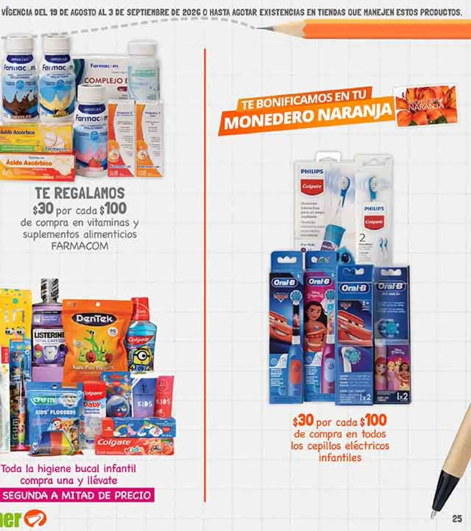 Nuevas ofertas de La Comer válidas en toda la República Mexicana desde el 19/08/2026. ¡Encuentra las mejores ofertas en La Comer folleto! | Página: 49 | Productos: Monedero, Vitaminas, Higiene bucal, Té