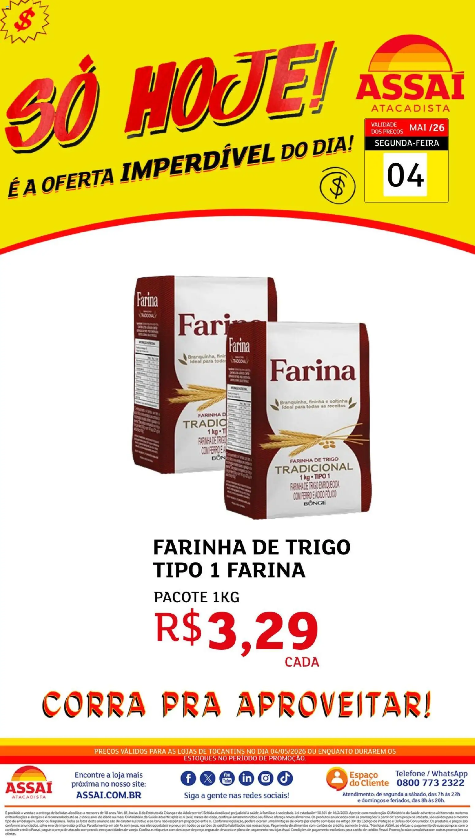 Assaí Atacadista Folheto - válido de 04.05.2026 | Página: 1