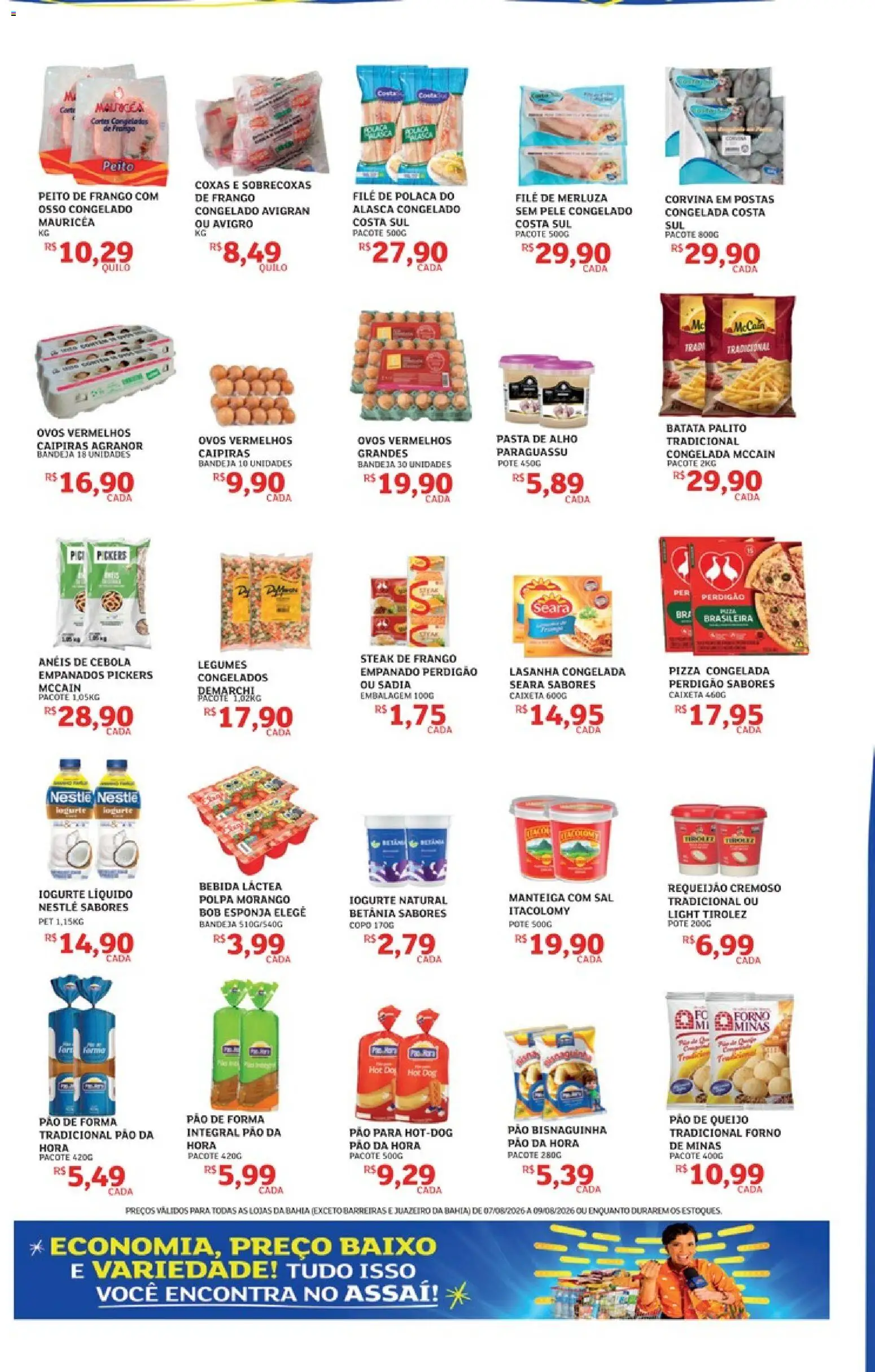 Assaí Atacadista Folheto - válido de 07/08/2026 | Página: 3 | Produtos: Forno, Pizza congelada, Steak, Pizza