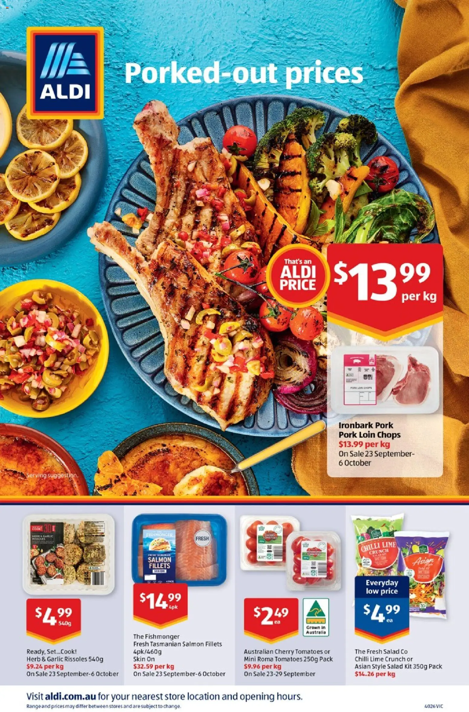 Aldi catalogue - valid from 30/09/2026 | Page: 24 | Products: Tomatoes, Salad, Salmon, Chilli