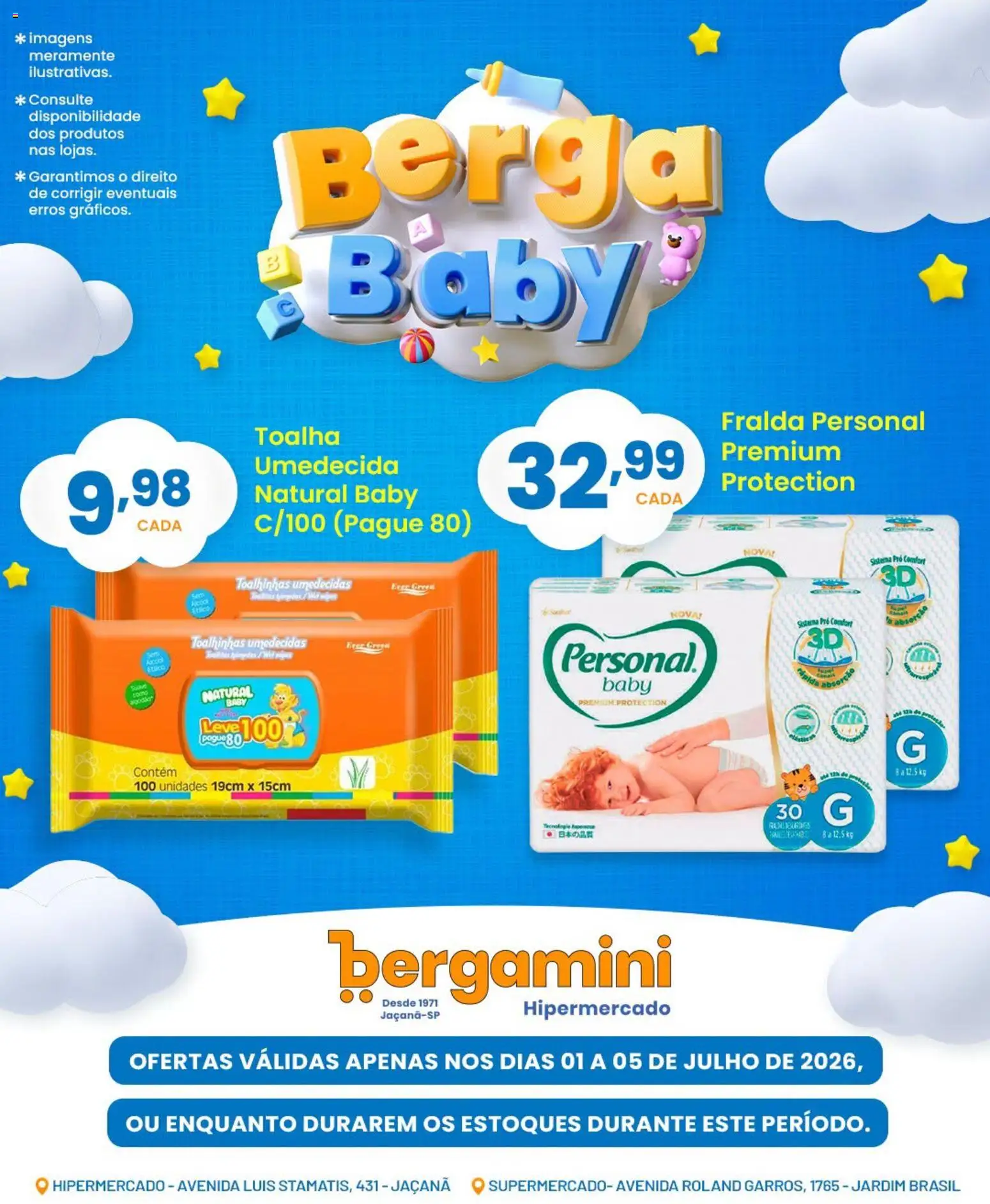 Supermercado Bergamini Folheto - válido de 01/07/2026 | Página: 3 | Produtos: Cisterna