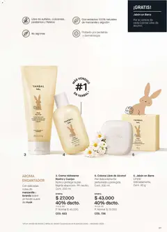 Yanbal catálogo C09/2026 -  Vista previa de la revista de la tienda Yanbal valido desde el 15/08/2026 | Página: 127 | Productos: Agua, Algodón, Sobre, Jabón