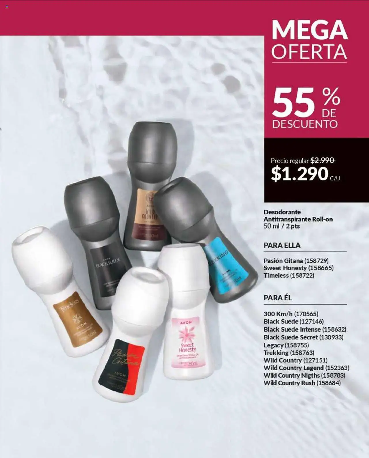 Catálogo Avon Campaña 12 │ válido desde el 25.06.2025 | Página: 134 | Productos: Desodorante, Antitranspirante