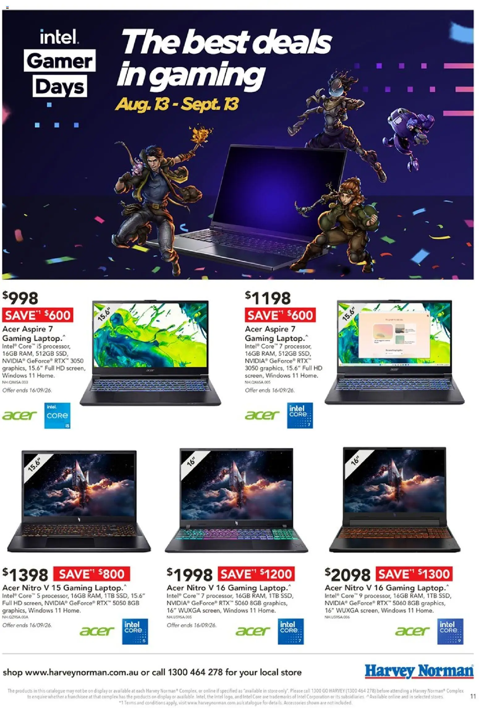 Harvey Norman catalogue - valid from 16/09/2026 | Page: 11 | Products: Accessories, Laptop