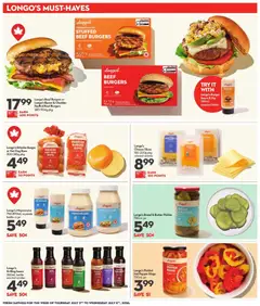 Preview of Longo's weekly flyer / circulaire from shop Longo's valid from Jul 2, 2026 | Page: 11 | Products: Beef, Butter, Cheese, Bread