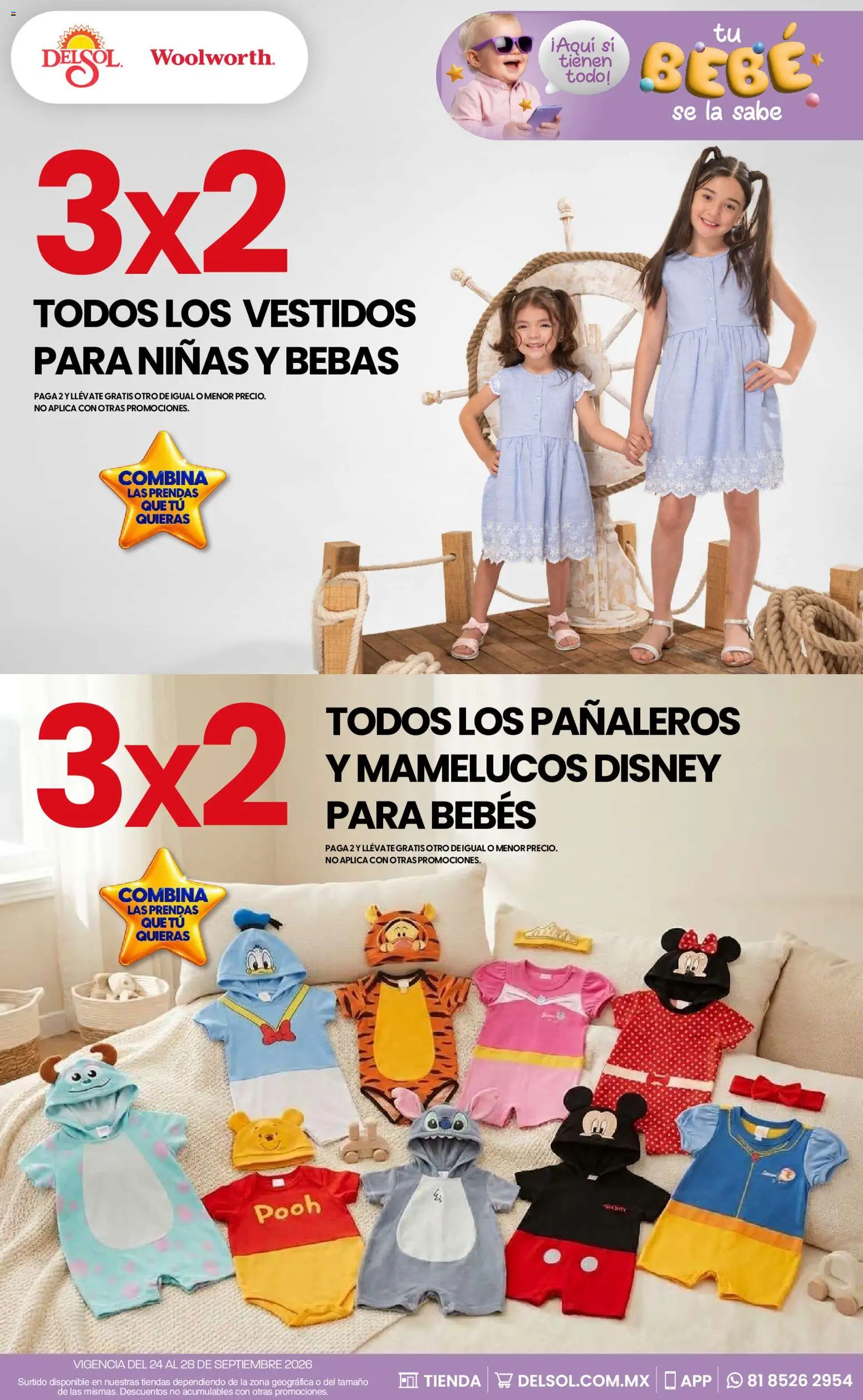 Nuevas ofertas de Del Sol y Woolworth válidas en toda la República Mexicana desde el 24/09/2026. ¡Encuentra las mejores ofertas en Del Sol y Woolworth catálogo! | Página: 2
