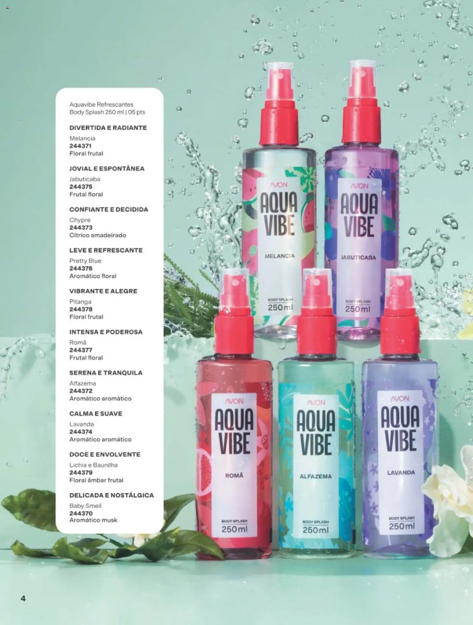 Avon Folheto - válido de 10/08/2026 | Página: 4 | Produtos: Melancia, Lichia, Body
