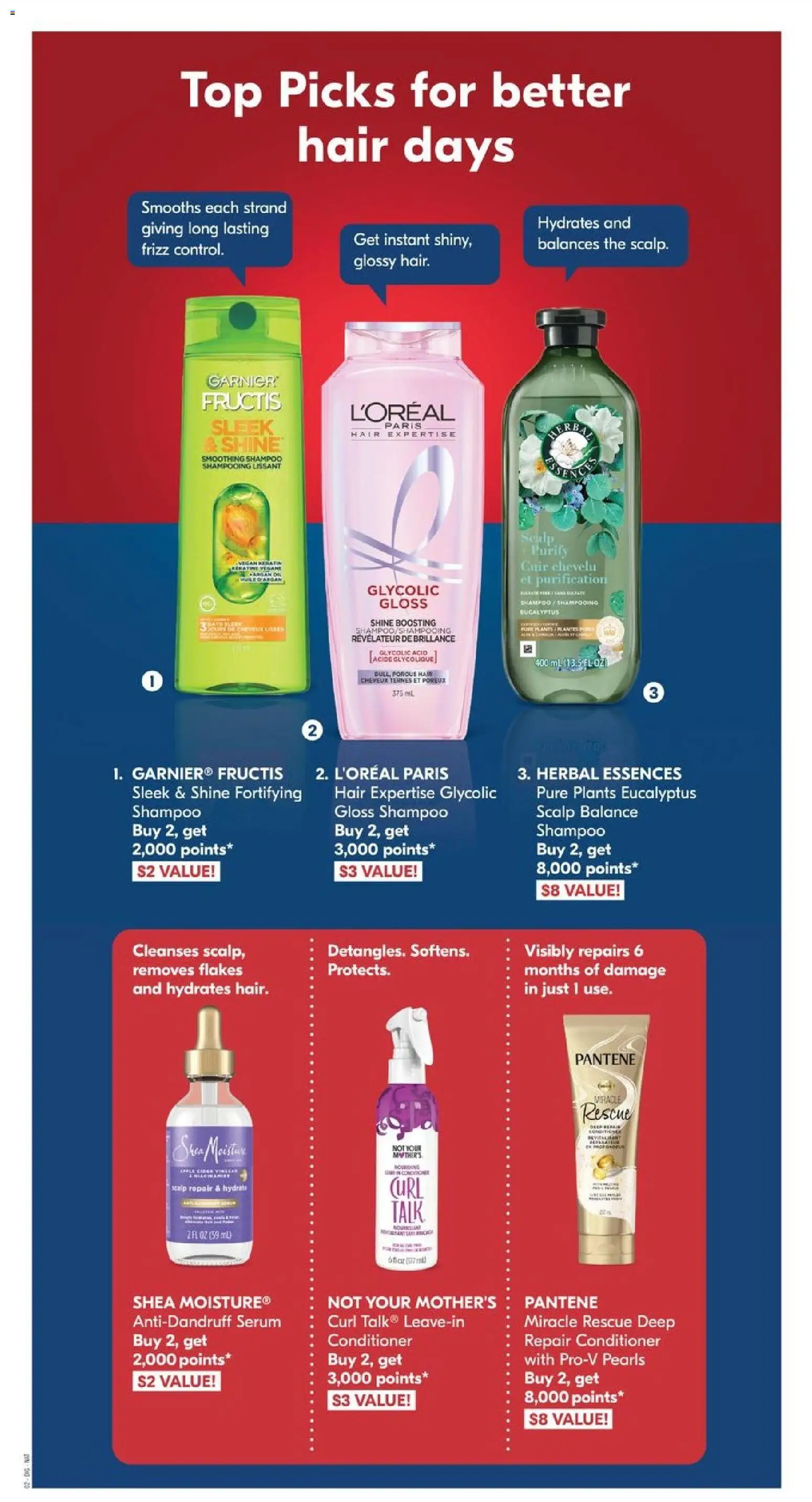Shoppers flyer valid from Sep 5, 2026 | Page: 20 | Products: Flakes, Shampoo, Conditioner