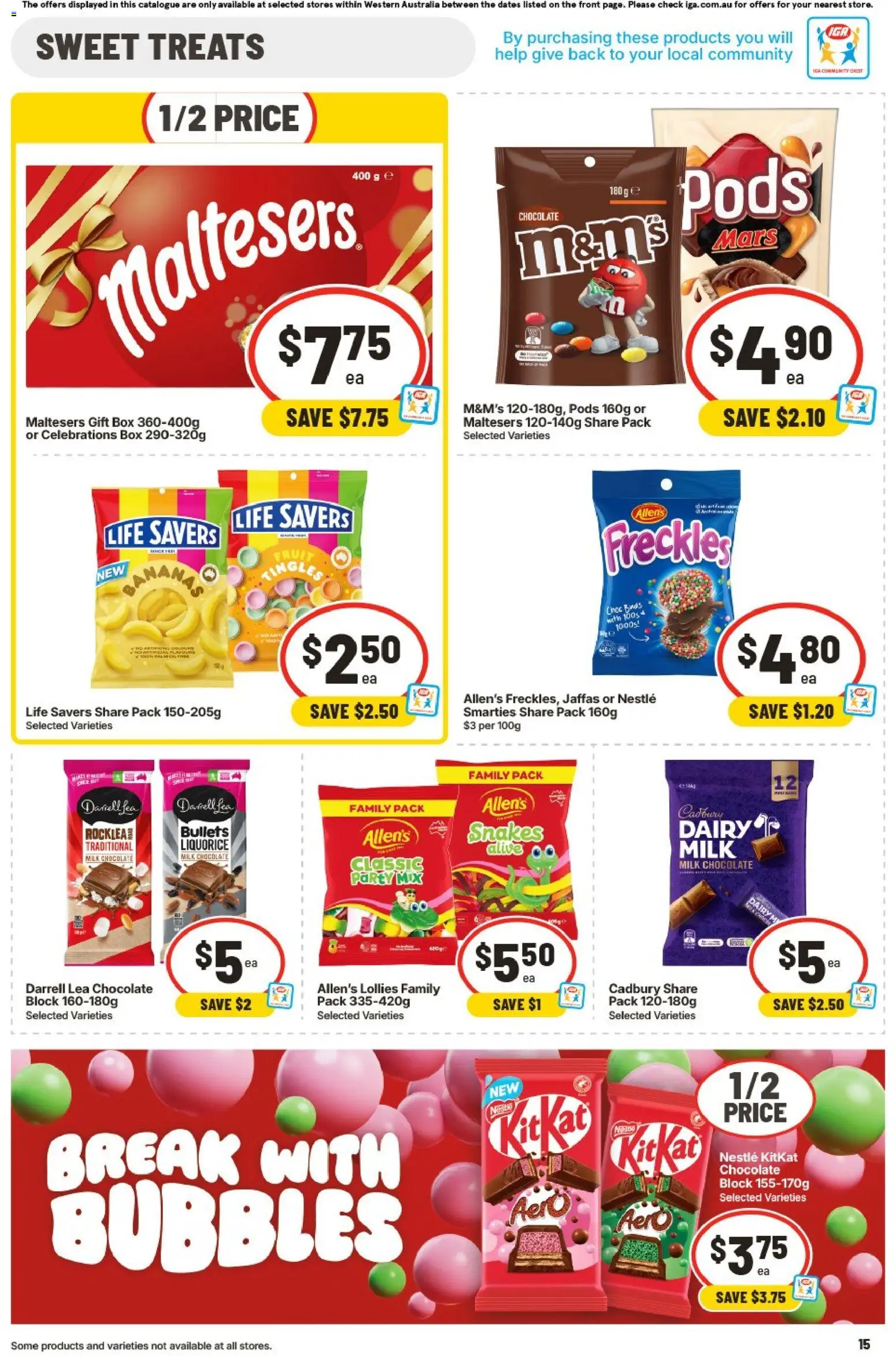 IGA catalogue - valid from 12/08/2026 | Page: 16 | Products: Dairy, Chocolate, Lollies, Fruit