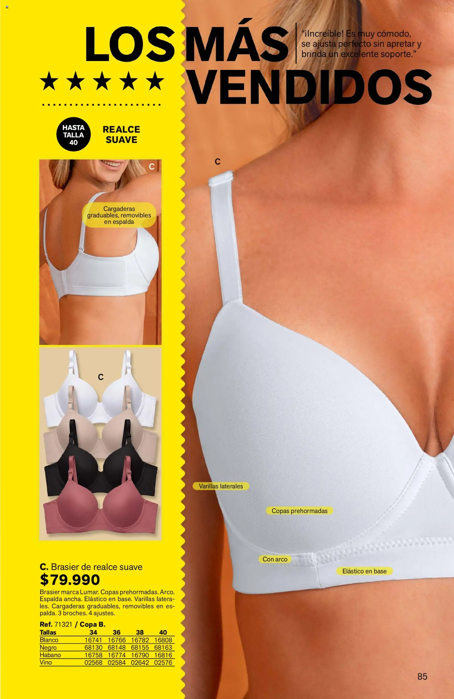 Leonisa revista - valida desde el 24/08/2026 | Página: 85 | Productos: Brasier, Vino