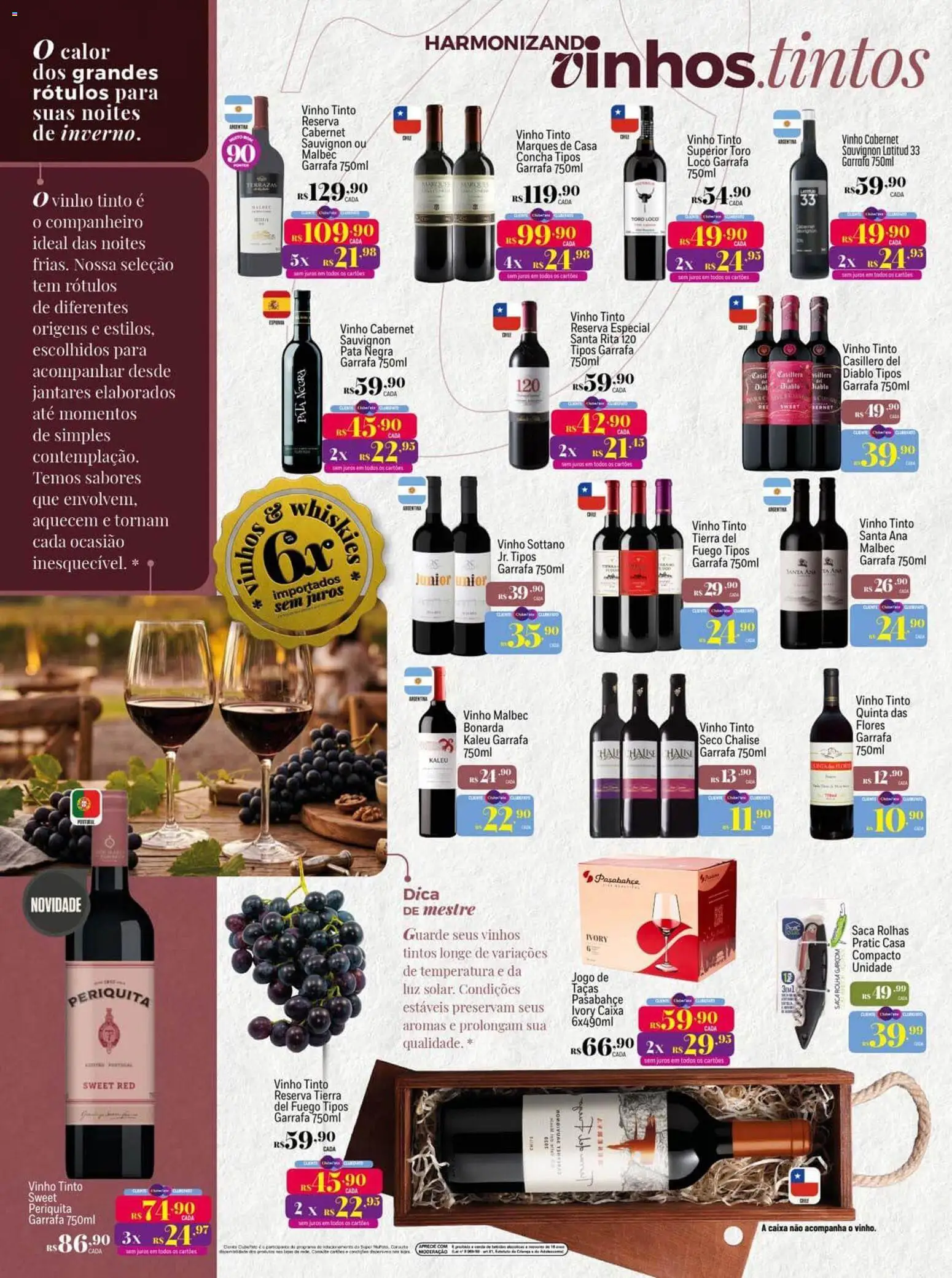 Super Muffato Folheto - válido de 15.06.2026 | Página: 6 | Produtos: Taças, Flores, Caixa, Vinho