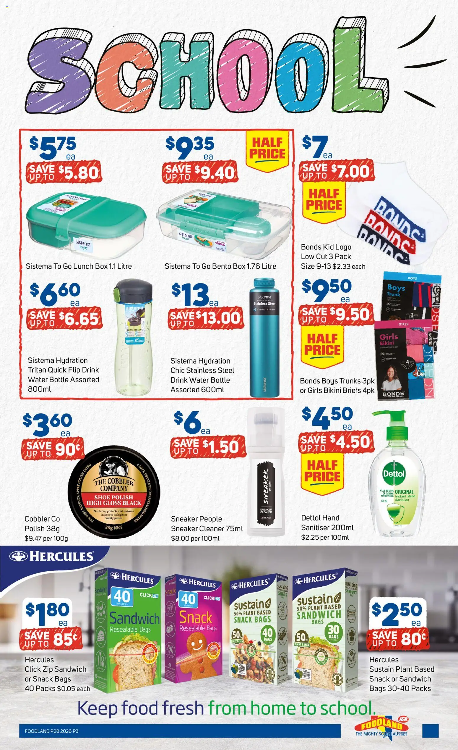 Foodland catalogue - valid from 08/07/2026 | Page: 3 | Products: Bikini, Cleaner, Plant, Polish