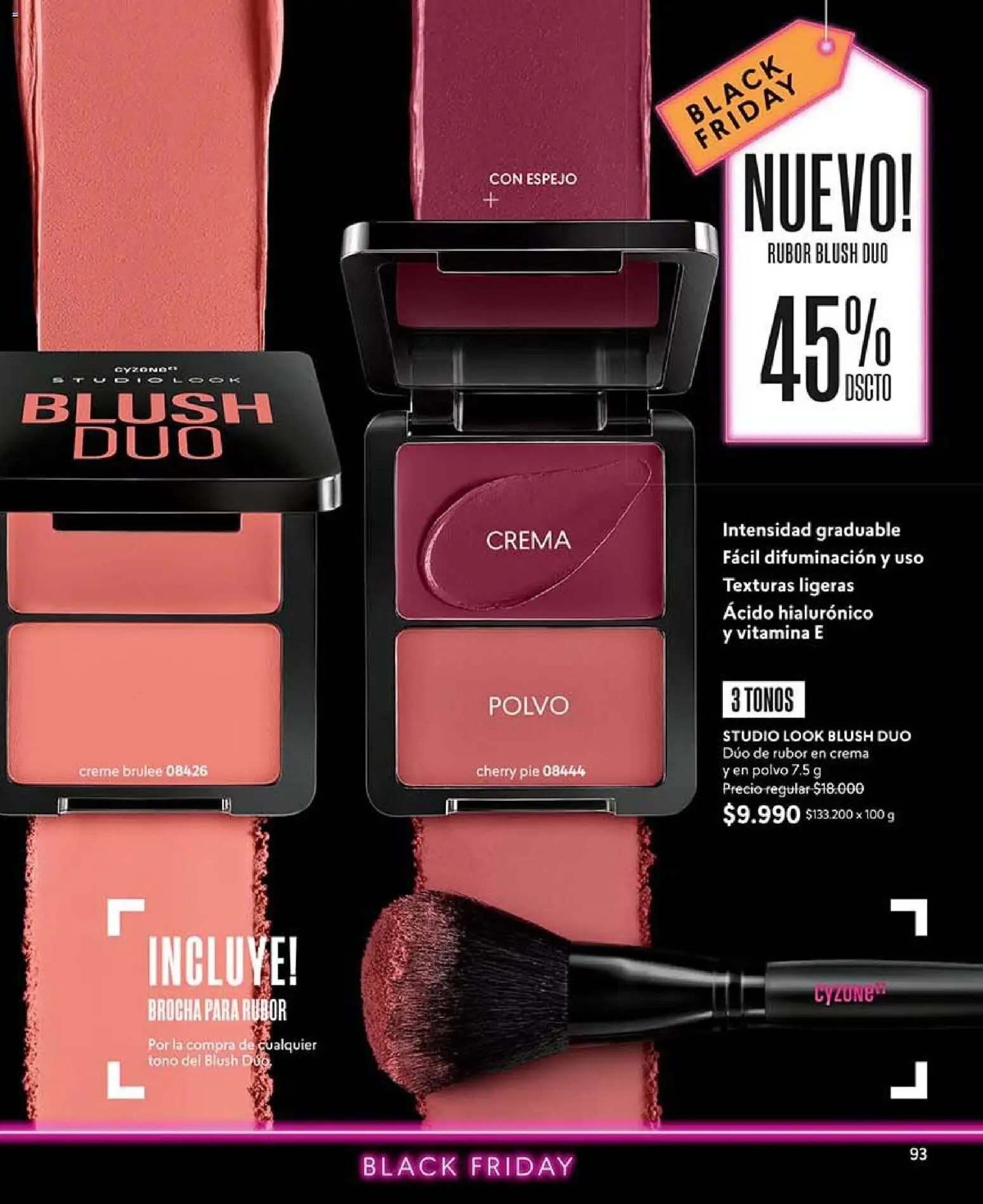 Catálogo CyZone Campaña 16 │ válido desde el 28.09.2026 | Página: 93 | Productos: Espejo, Polvo, Rubor, Crema