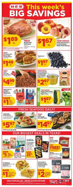 Preview of H-E-B weekly ads valid from 07/15/2026