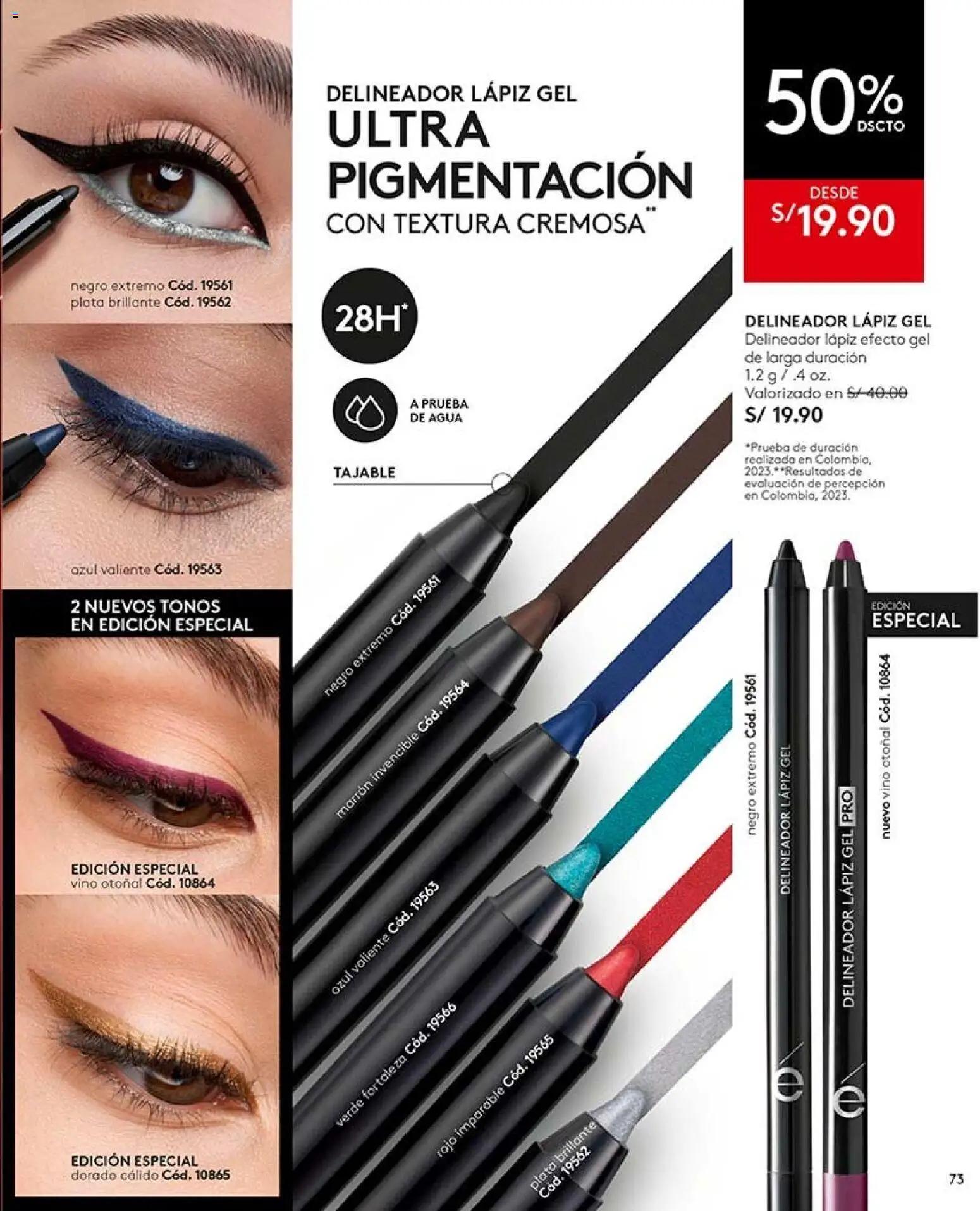 Catálogo Ésika válido desde 20/06/2026 | Página: 73 | Productos: Delineador, Vino