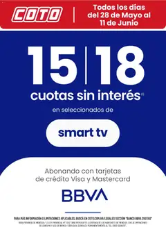 Vista previa Coto - BancoBBVA Junio válido desde el 28.05.2026