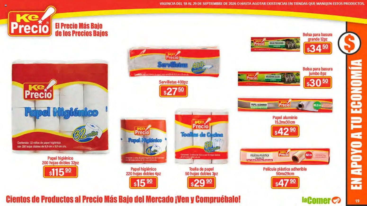 Nuevas ofertas de La Comer válidas en toda la República Mexicana desde el 18/09/2026. ¡Encuentra las mejores ofertas en La Comer folleto! | Página: 19