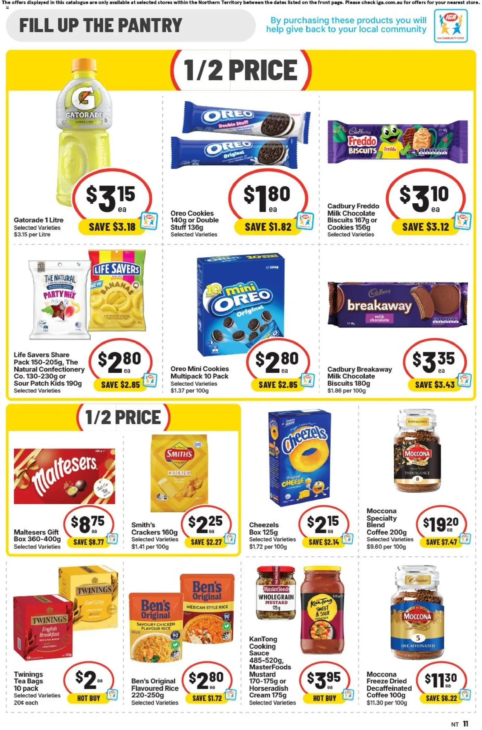 IGA catalogue - valid from 12/08/2026 | Page: 11 | Products: Milk, Coffee, Chocolate, Moccona