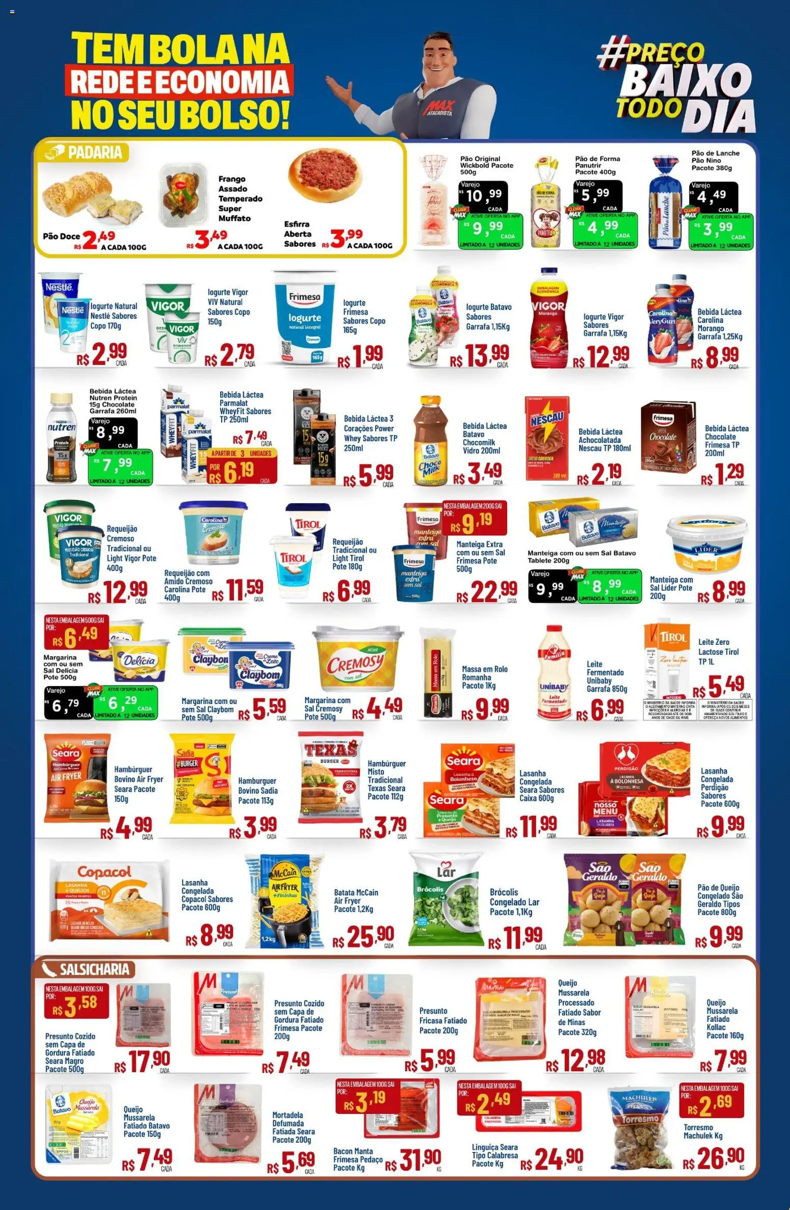 Max Atacadista Folheto - válido de 13/07/2026 | Página: 7 | Produtos: Caixa, Bebida, Batata, Margarina