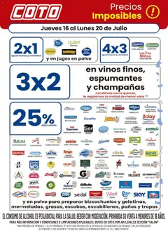 Vista previa Coto Precios Imposibles válido desde el 16/07/2026