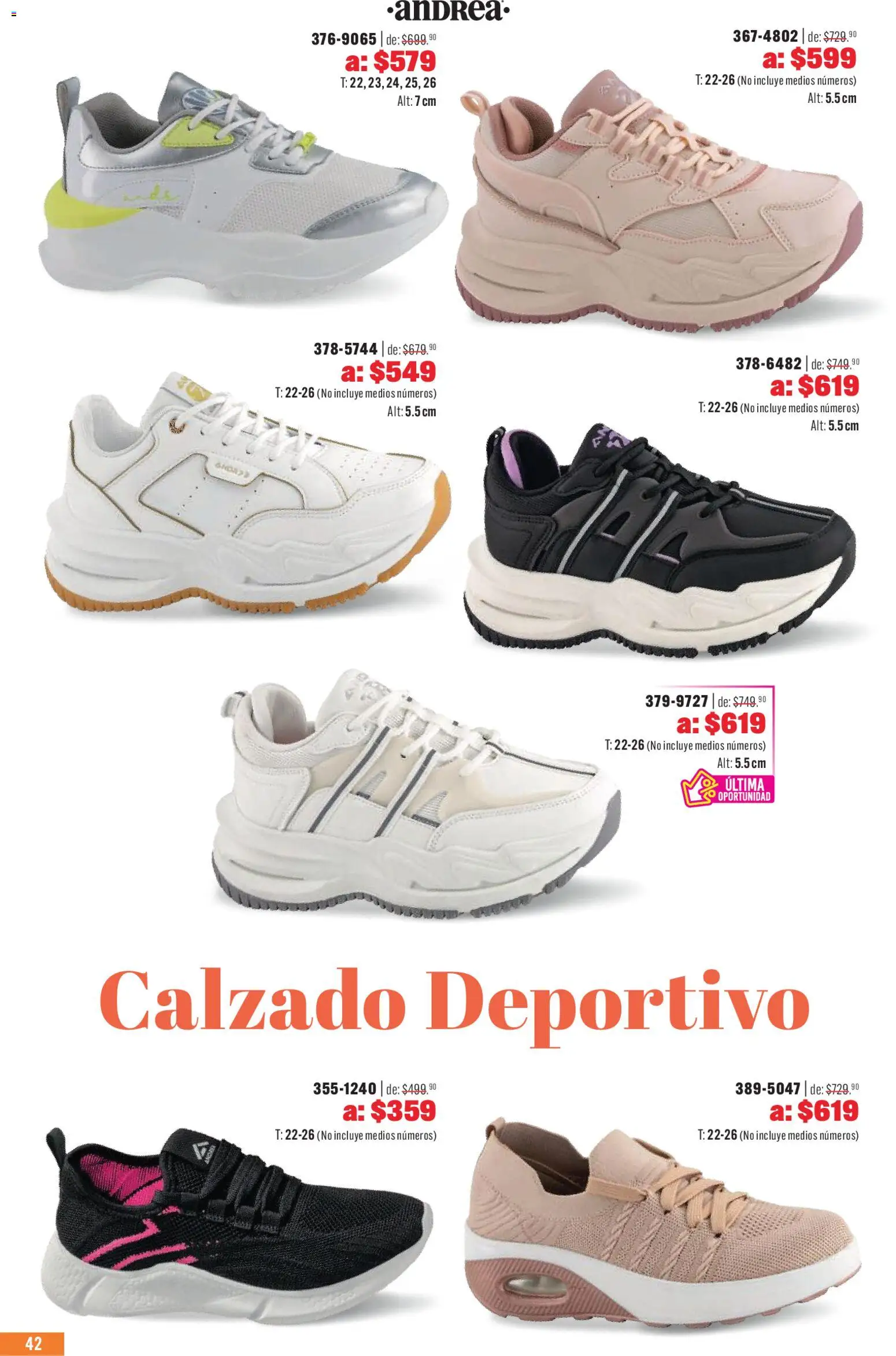 Nuevas ofertas de Andrea válidas en toda la República Mexicana desde el 03.05.2026. ¡Encuentra las mejores ofertas en Andrea catálogo Outlet! | Página: 42