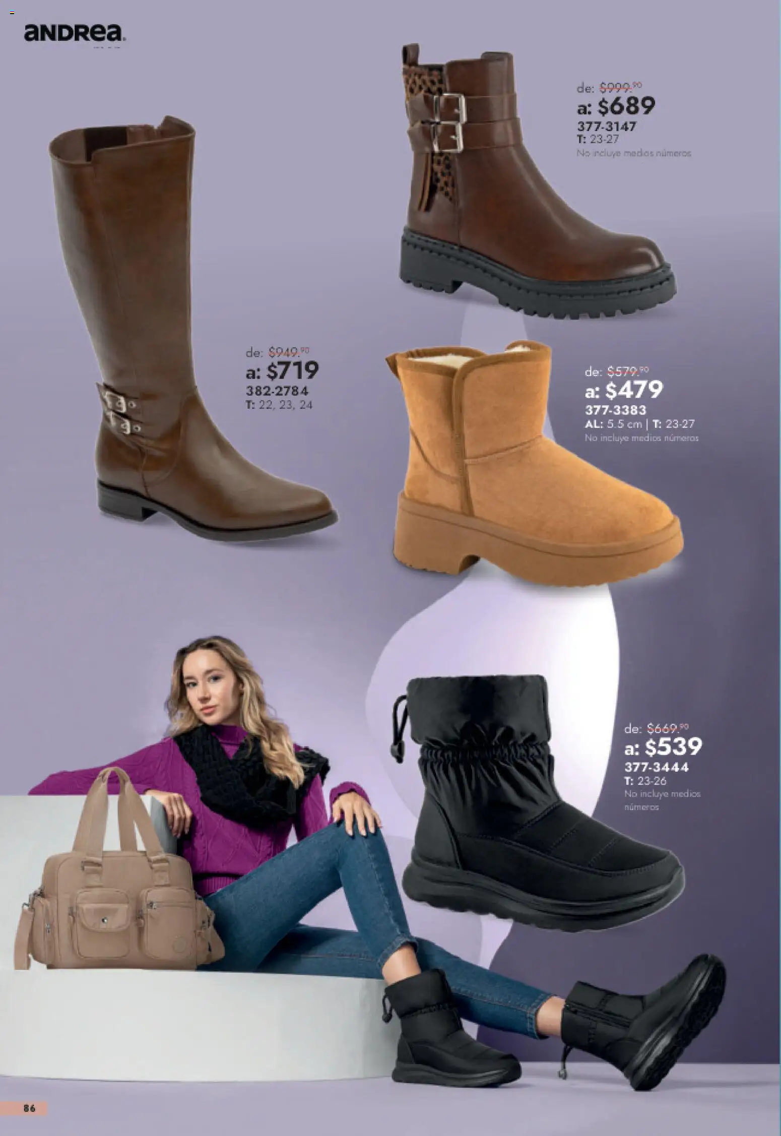 Nuevas ofertas de Andrea válidas en toda la República Mexicana desde el 26/07/2026. ¡Encuentra las mejores ofertas en Andrea catálogo Outlet! | Página: 86
