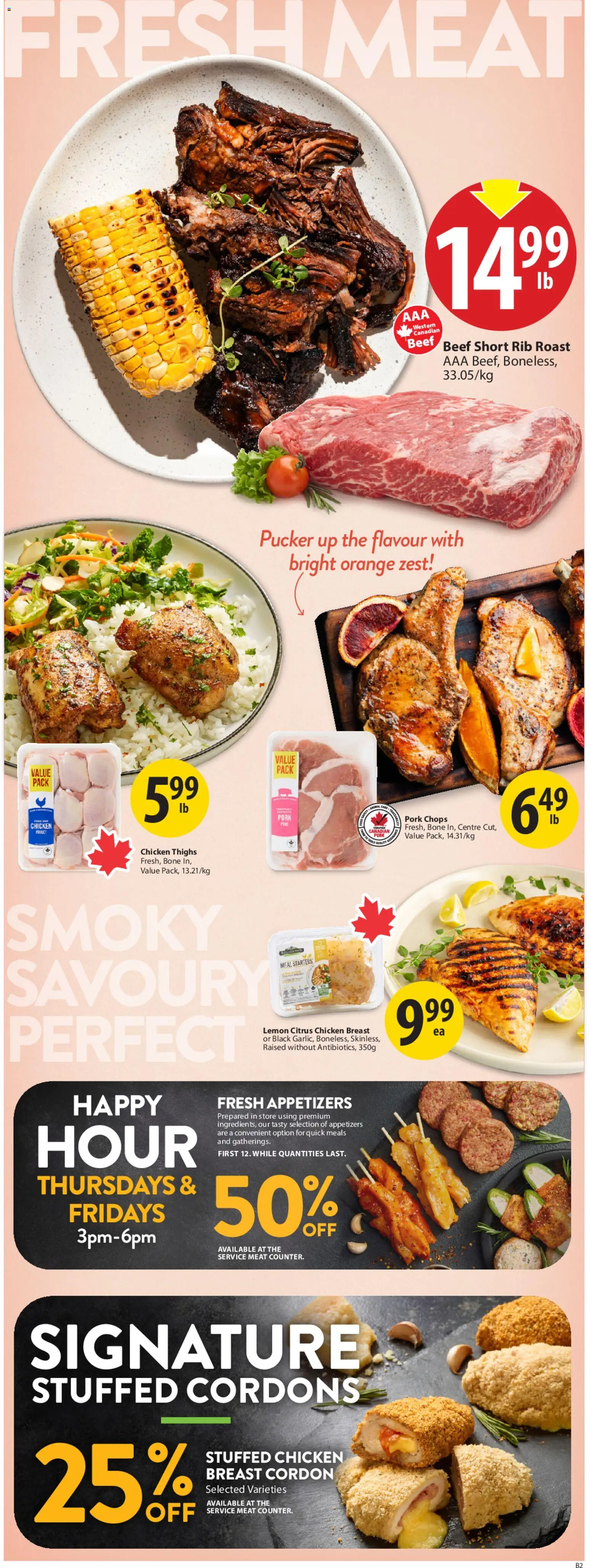 Save on foods flyer valid from 14.05.2026 | Page: 7 | Products: Beef, Chicken, Pork