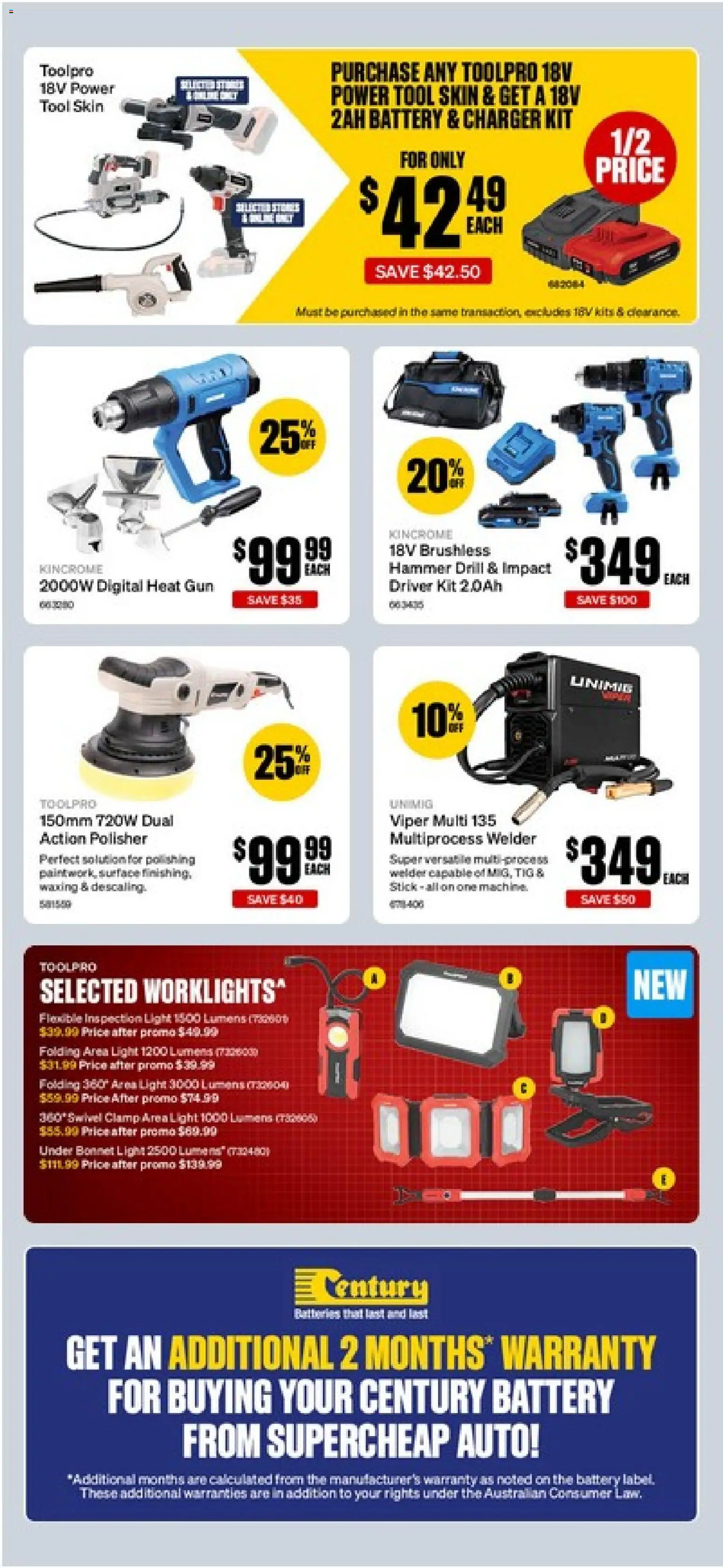 Supercheap Auto catalogue - valid from 08/09/2026 | Page: 20 | Products: Battery, Charger, Light, Kits