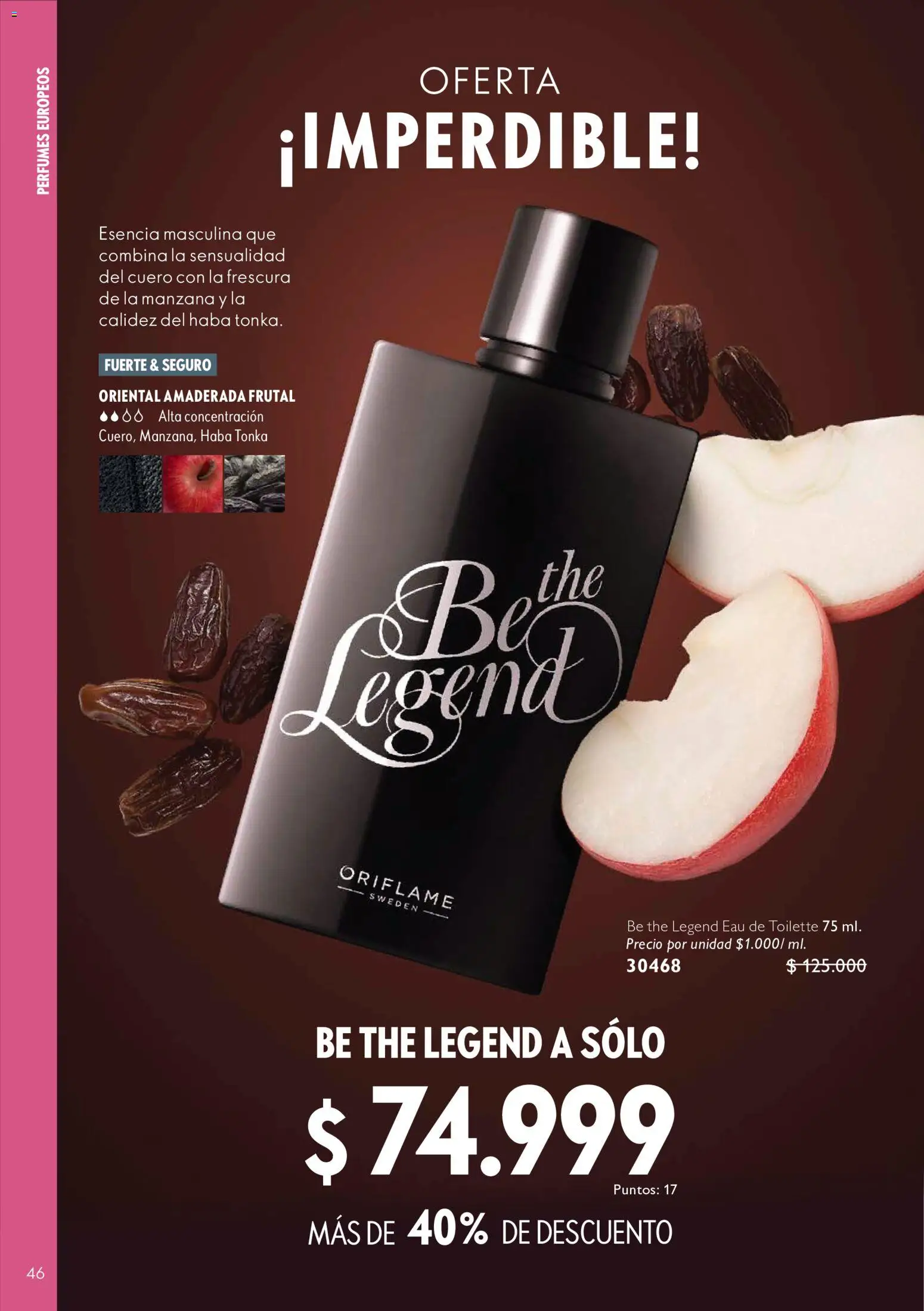 Oriflame revista - valida desde el 11/07/2026 | Página: 46 | Productos: Manzana, Eau de toilette