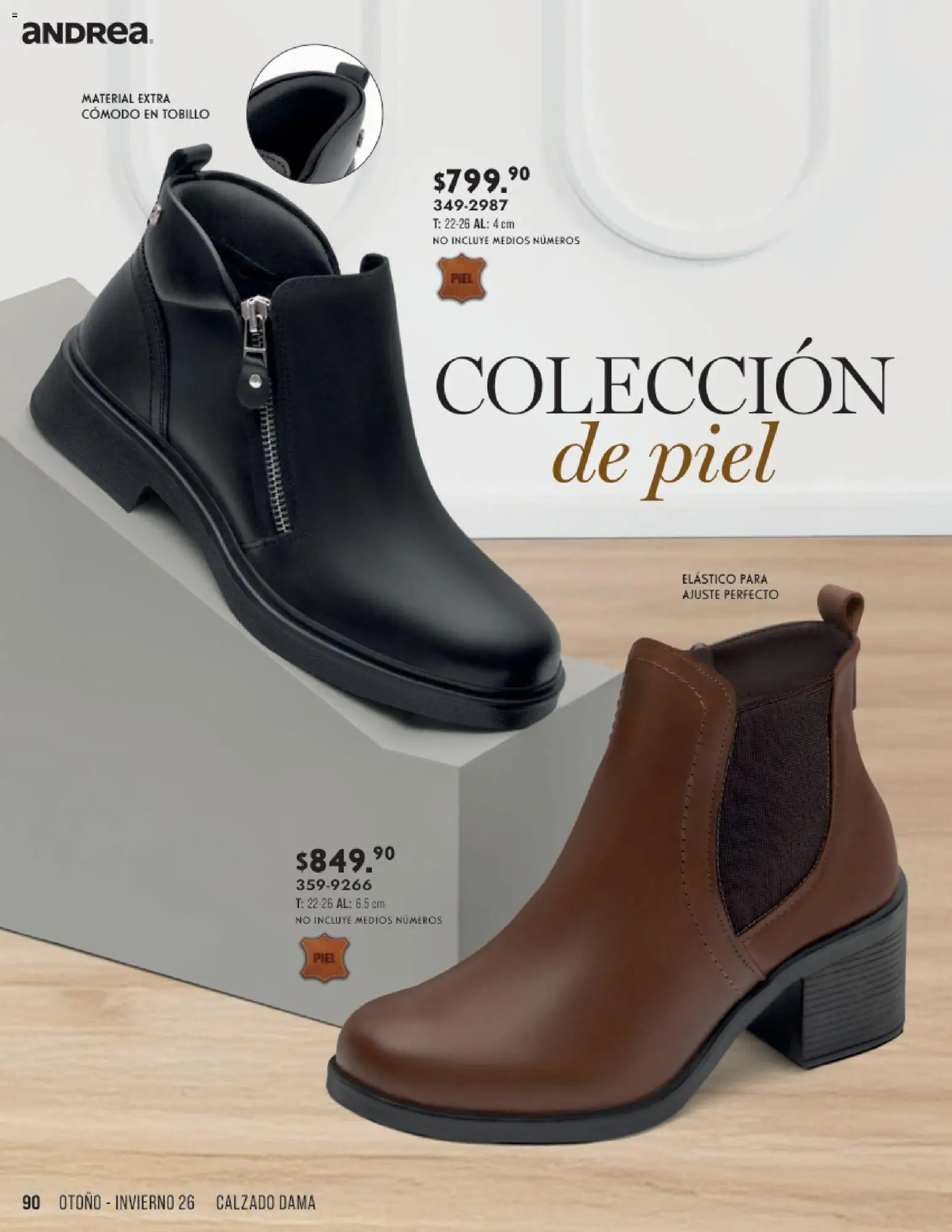 Nuevas ofertas de Andrea válidas en toda la República Mexicana desde el 23/08/2026. ¡Encuentra las mejores ofertas en Andrea catálogo Otoño Invierno! | Página: 90