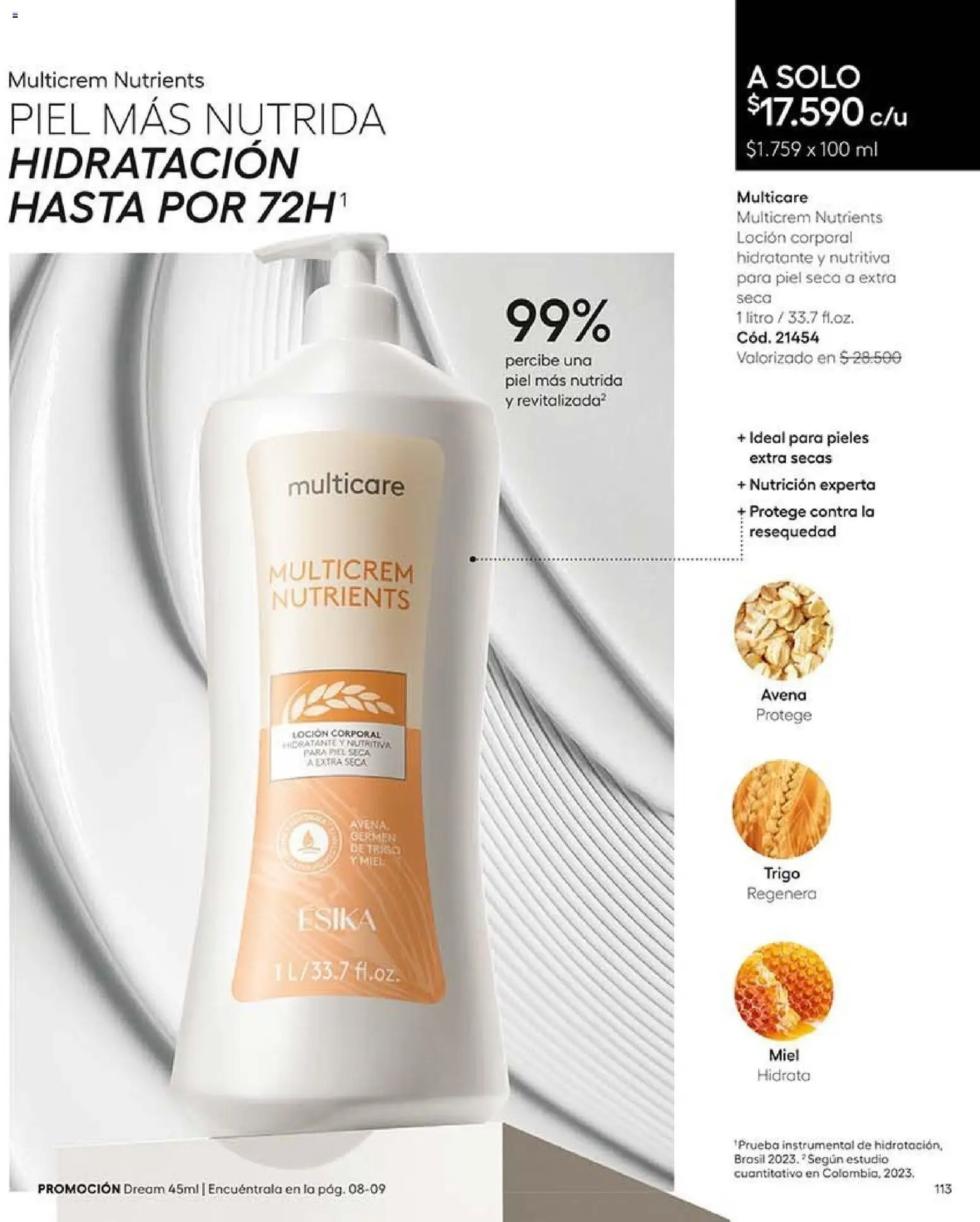 Catálogo Ésika Campaña 16 │ válido desde el 28.09.2026 | Página: 129 | Productos: Avena, Loción, Loción corporal