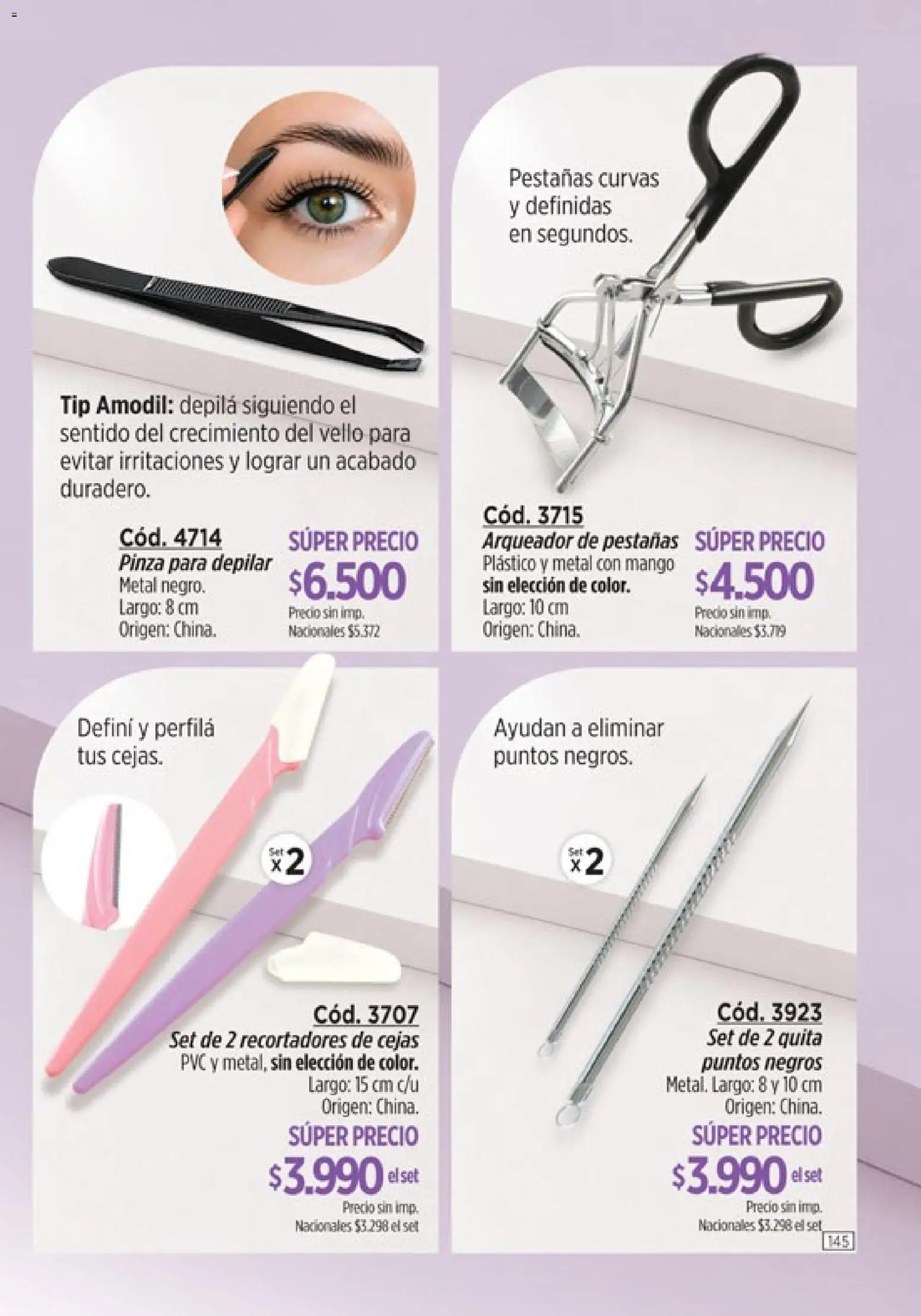 Catálogo Amodil Campaña 14 │ válido desde el 07/08/2026 | Página: 145 | Productos: Pinza, Mango