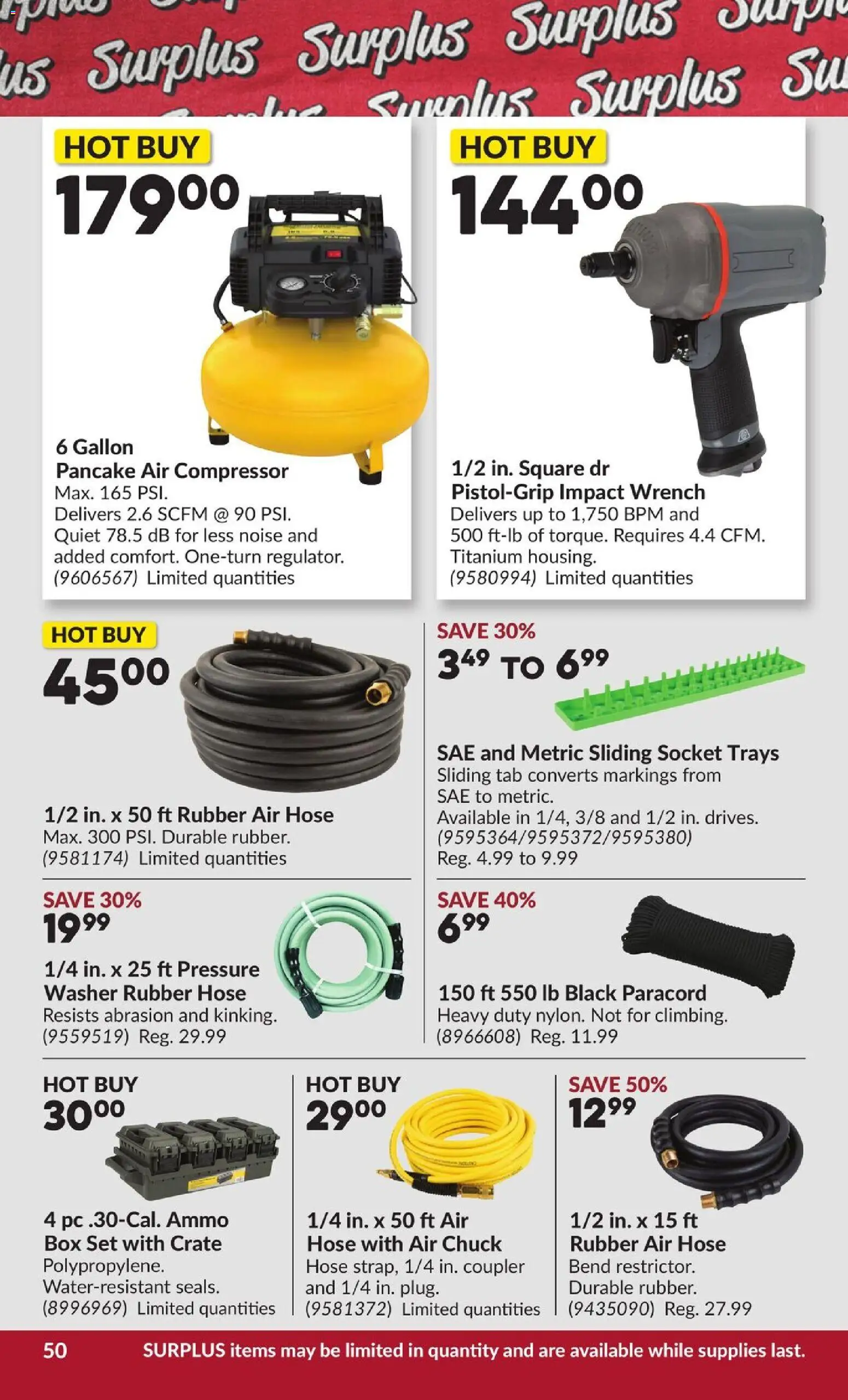 Princess Auto flyer valid from Jul 28, 2026 | Page: 55 | Products: Compressor, Air compressor, Socket, Box