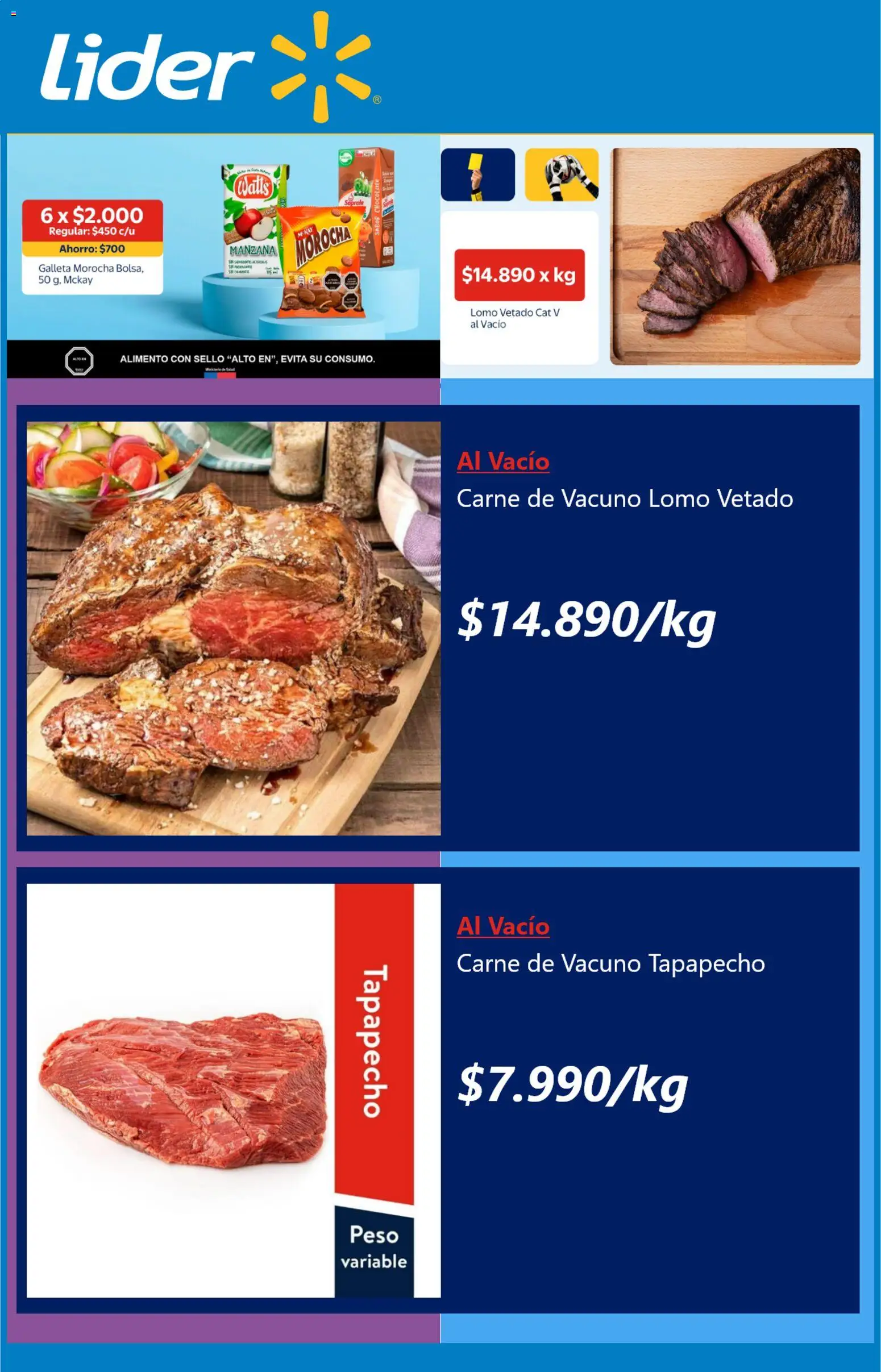 Lider Ofertas │ válido desde el 14.07.2026 | Página: 3 | Productos: Manzana, Peso, Chocolate