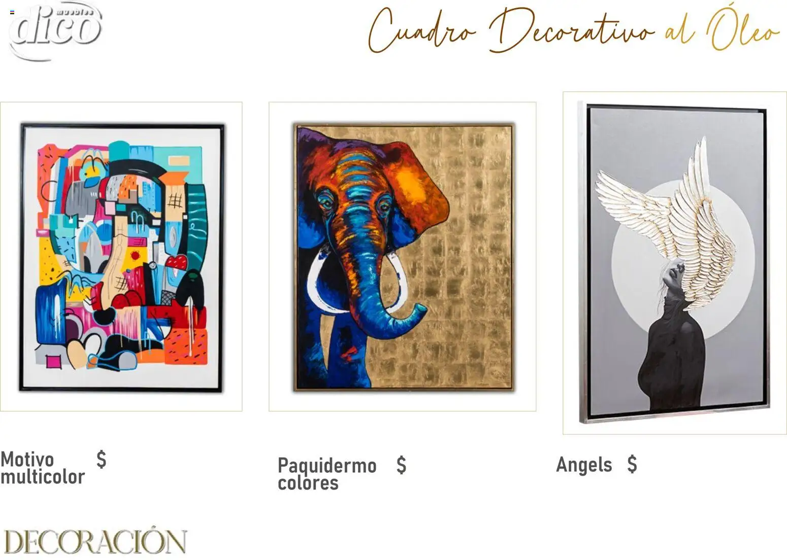 Nuevas ofertas de Muebles Dico válidas en toda la República Mexicana desde el 09/12/2025. ¡Encuentra las mejores ofertas en Muebles Dico catálogo Decoración! | Página: 8 | Productos: Cuadro, Decoración