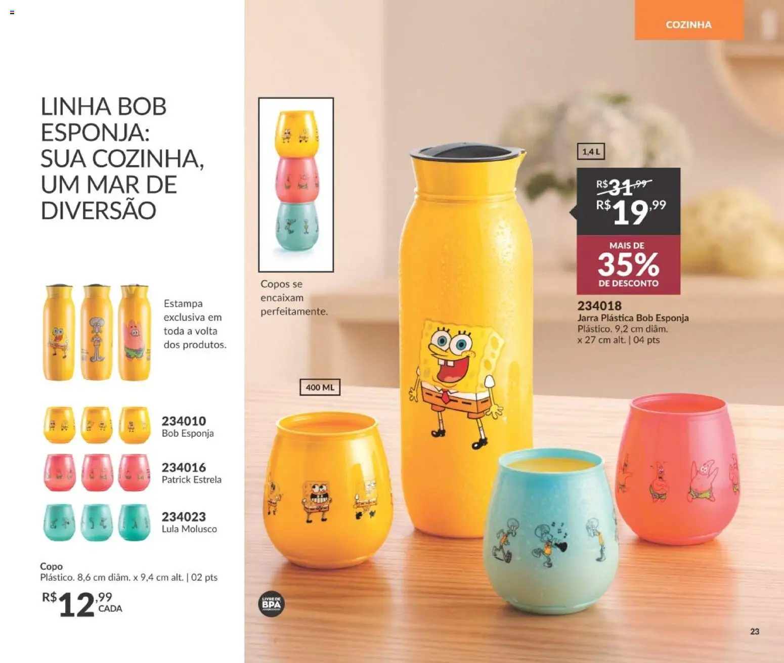 Avon Folheto - válido de 19/07/2026 | Página: 27 | Produtos: Esponja, Lula, Jarra, Copos