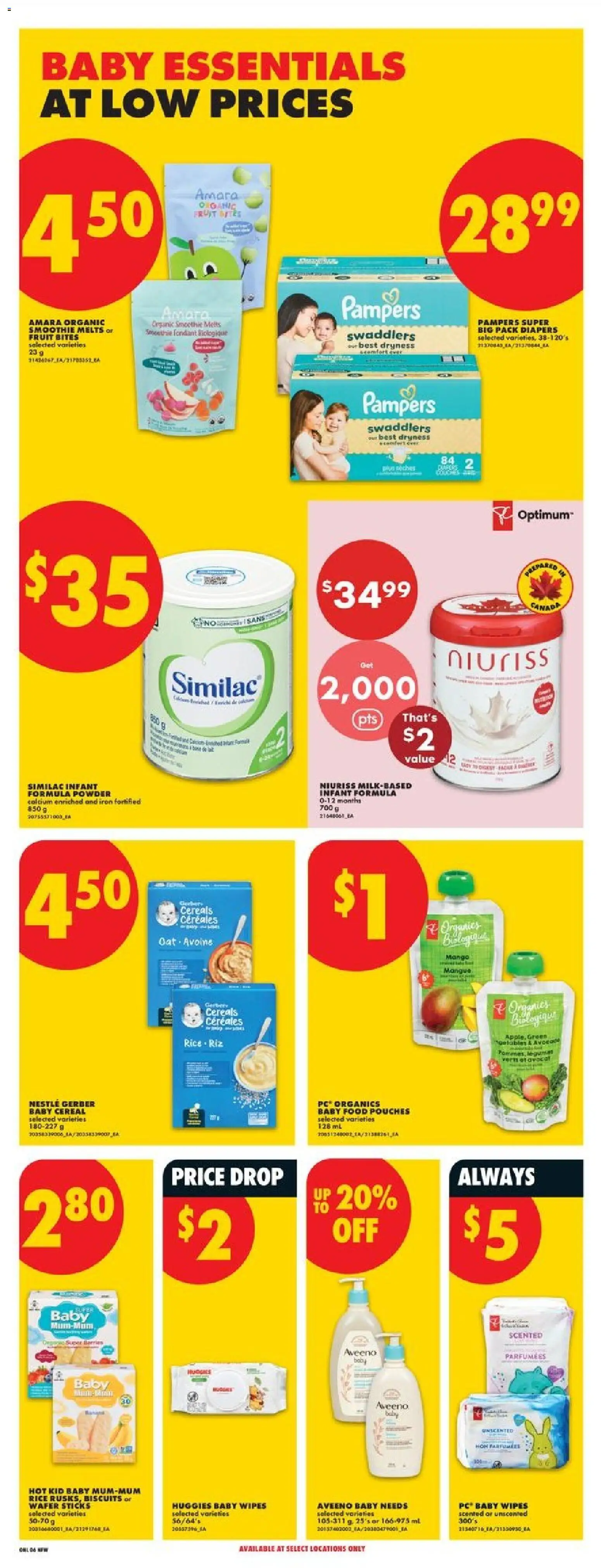 No Frills flyer valid from Sep 3, 2026 | Page: 12 | Products: Iron, Diapers, Food, Biscuits