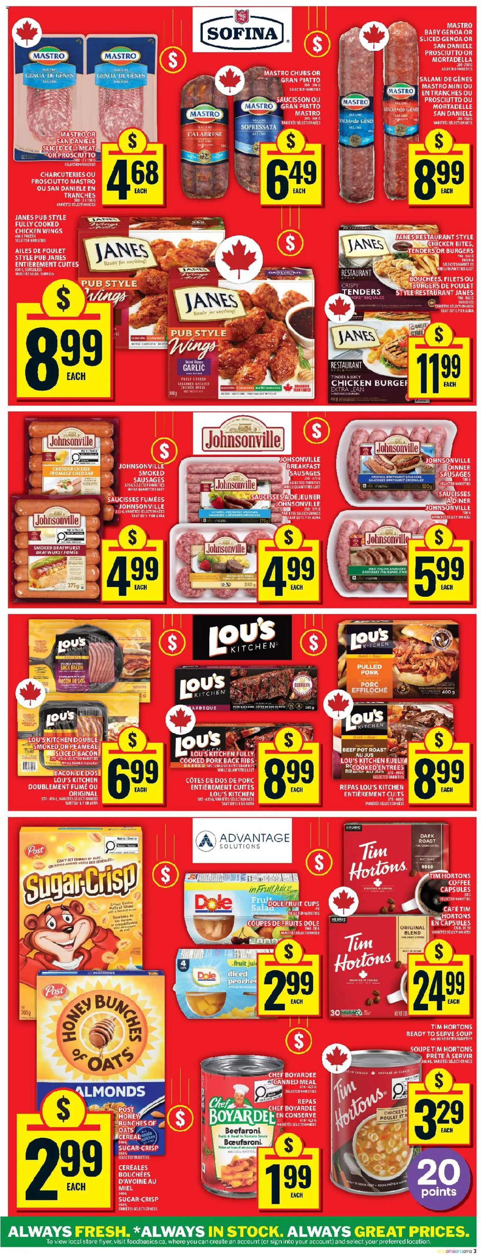 Food Basics flyer valid from 11.06.2026 | Page: 7 | Products: Salad, Chicken wings, Cheese, Pork