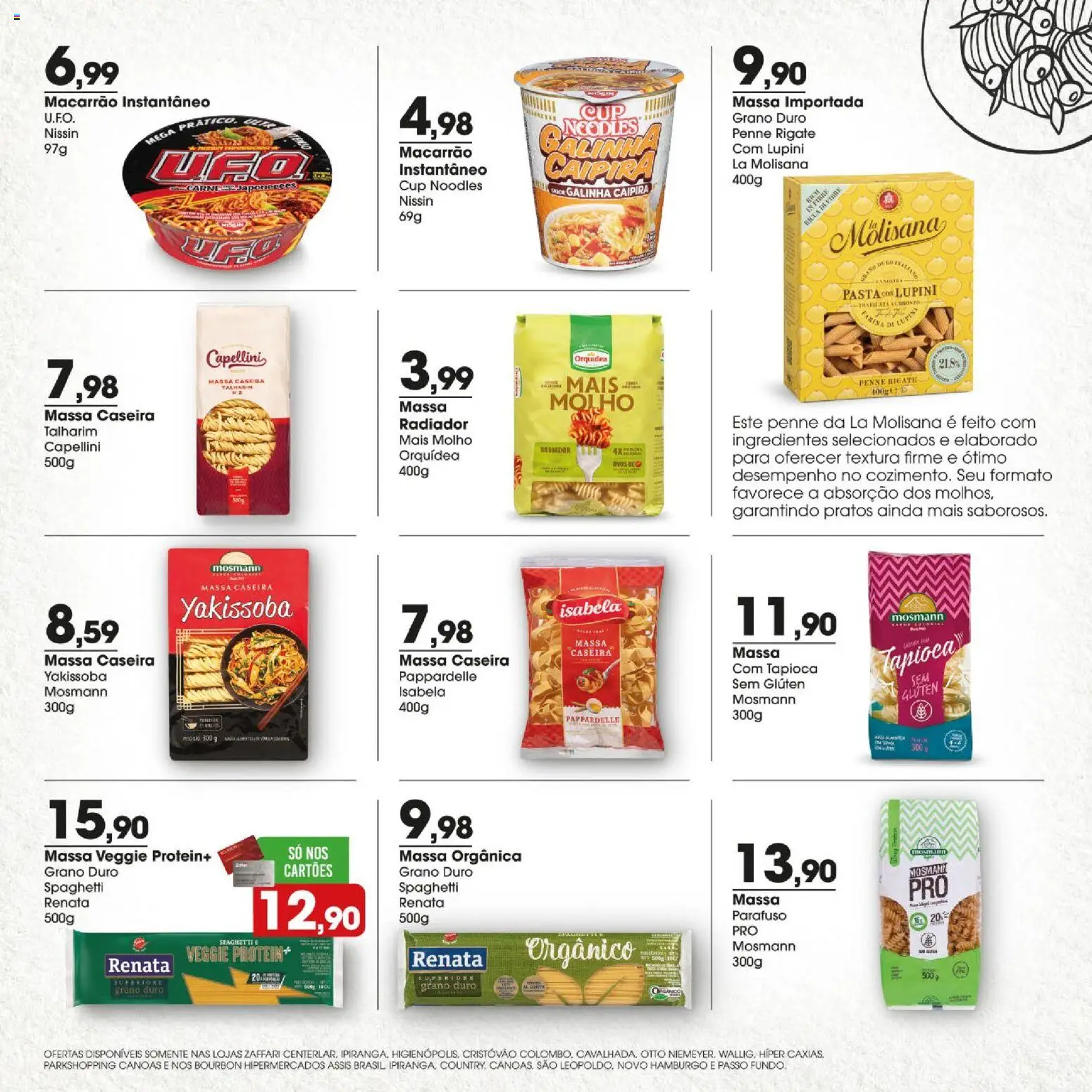 Zaffari Folheto - válido de 25/06/2026 | Página: 5 | Produtos: Talharim, Pasta, Macarrão, Macarrão instantâneo