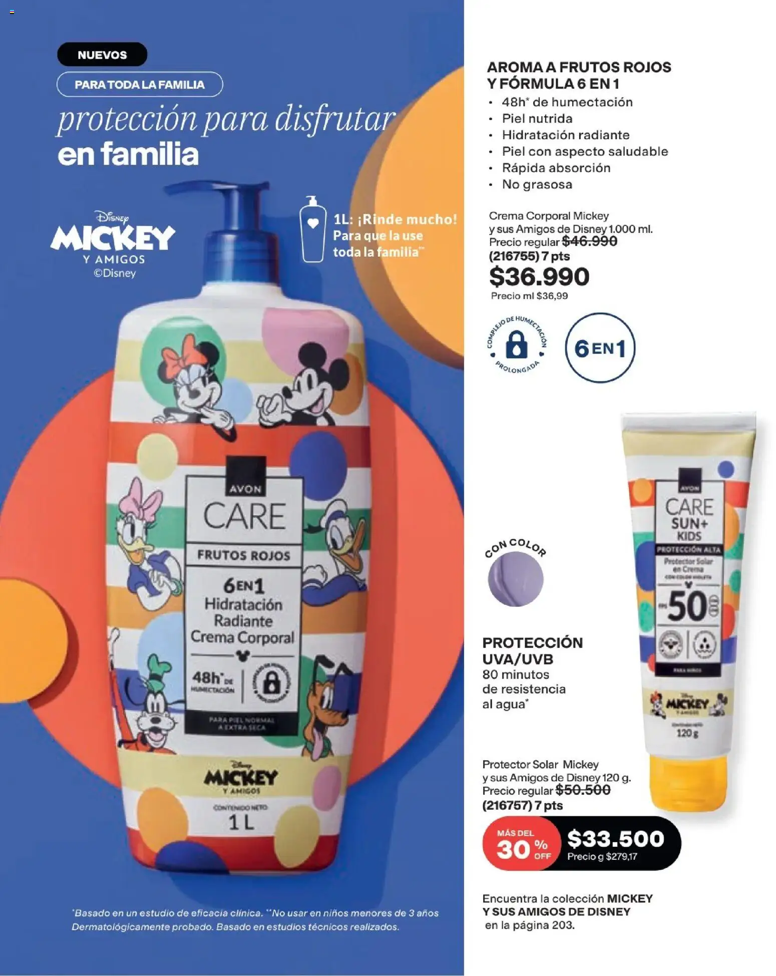 Avon revista - valida desde el 19/09/2026 | Página: 128 | Productos: Crema, Frutos rojos, Protector solar