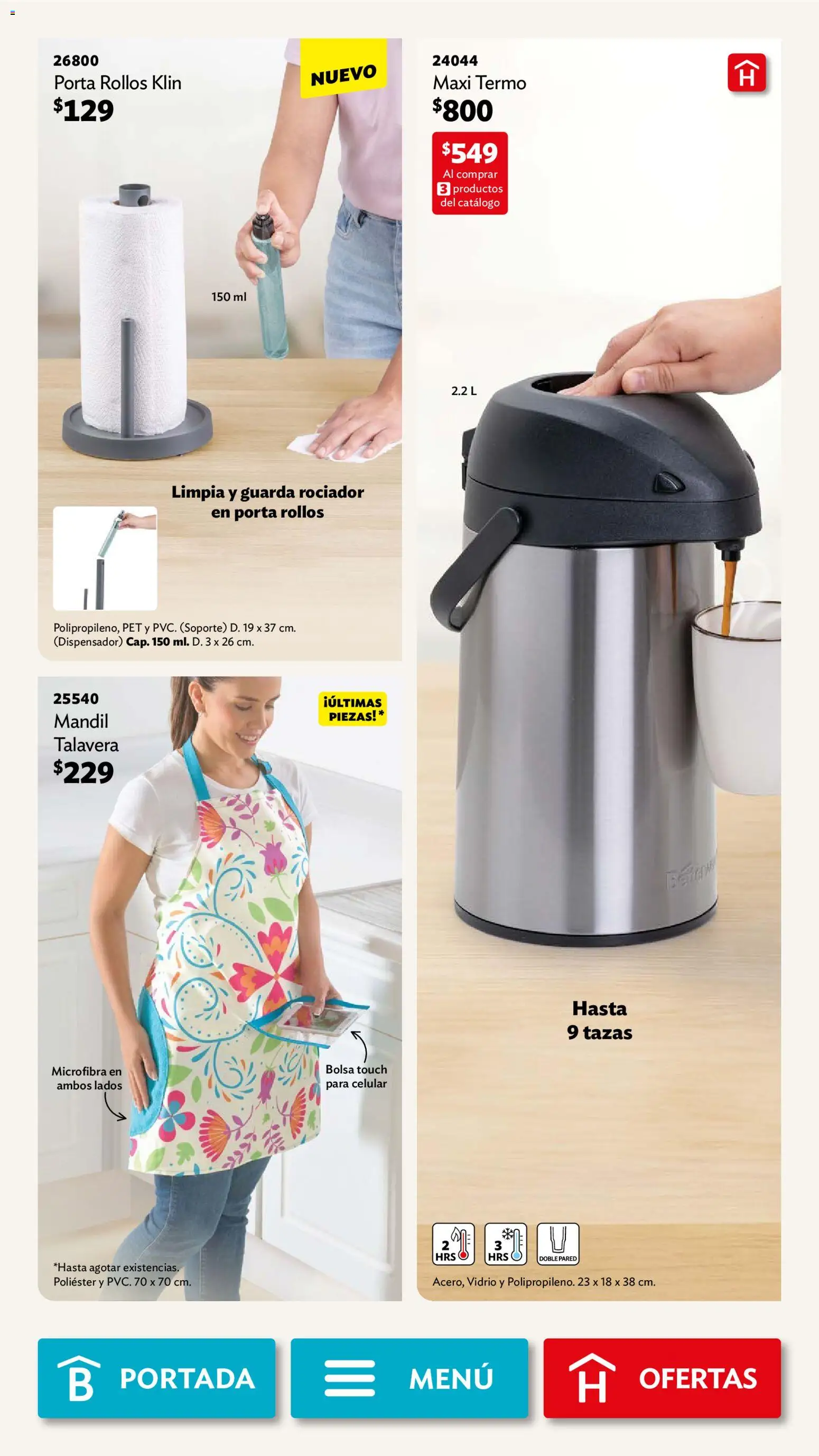 Nuevas ofertas de Betterware válidas en toda la República Mexicana desde el 02/02/2026. ¡Encuentra las mejores ofertas en Betterware campaña 2 2026! | Página: 59 | Productos: Bolsa, Termo