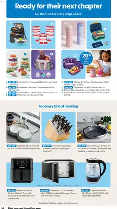 Preview of Sam's Club weekly ads valid from 07/22/2026 | Page: 16 | Products: Box, Pan, Microwave, Water