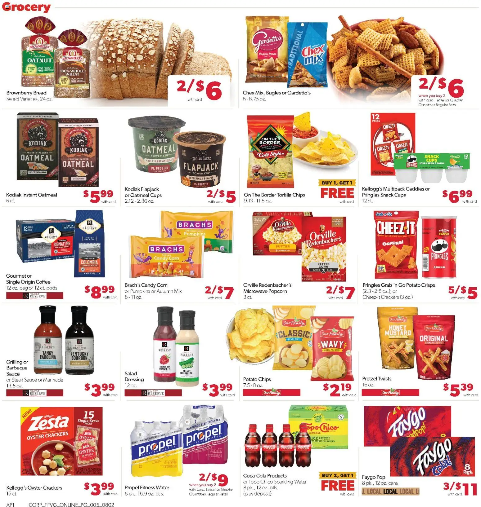Family Fare Weekly Ad - MI - valid from 08/02/2026 | Page: 9 | Products: Sour cream, Bourbon, Cream, Raspberry