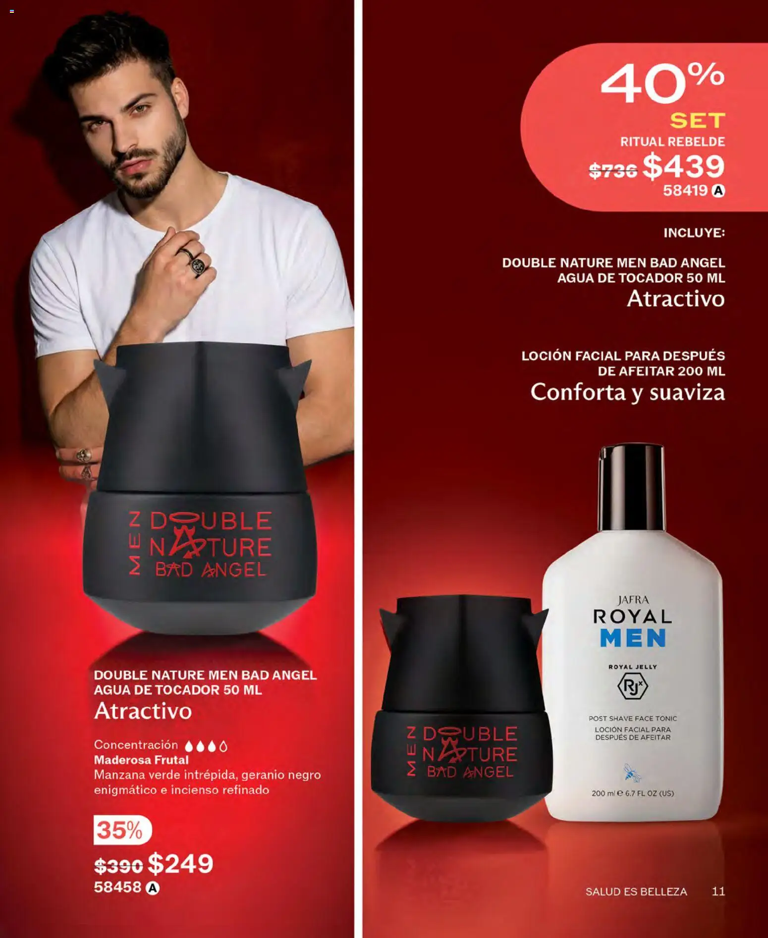Nuevas ofertas de JAFRA válidas en toda la República Mexicana desde el 01.05.2026. ¡Encuentra las mejores ofertas en JAFRA catálogo! | Página: 11 | Productos: Manzana, Agua, Loción