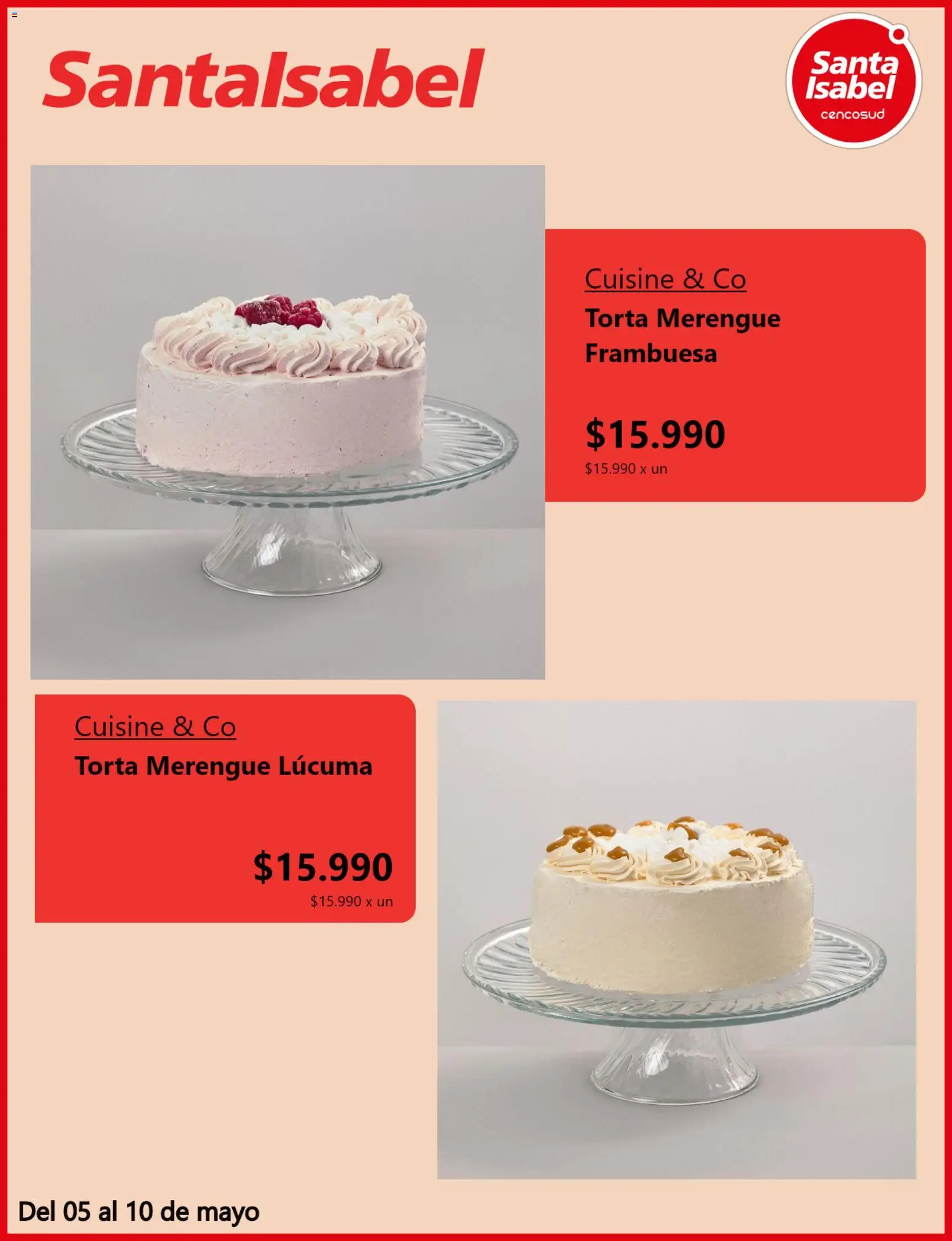 Santa Isabel Ofertas  │ válido desde el 04.05.2026 | Página: 5 | Productos: Torta