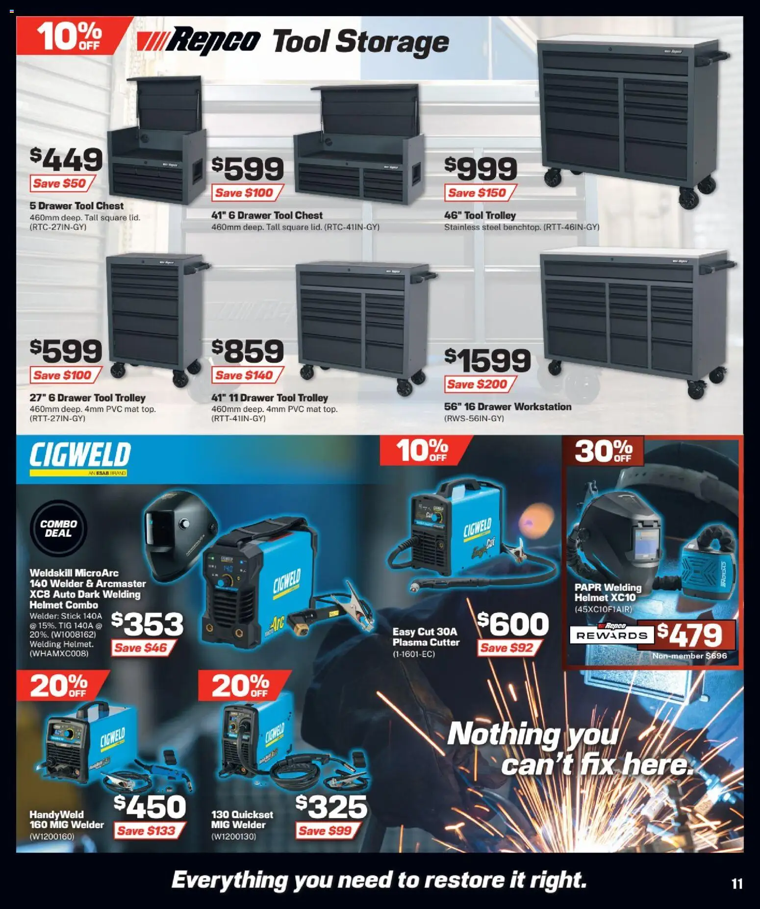 Repco catalogue - valid from 17.06.2026 | Page: 11 | Products: Drawer, Trolley, Cutter