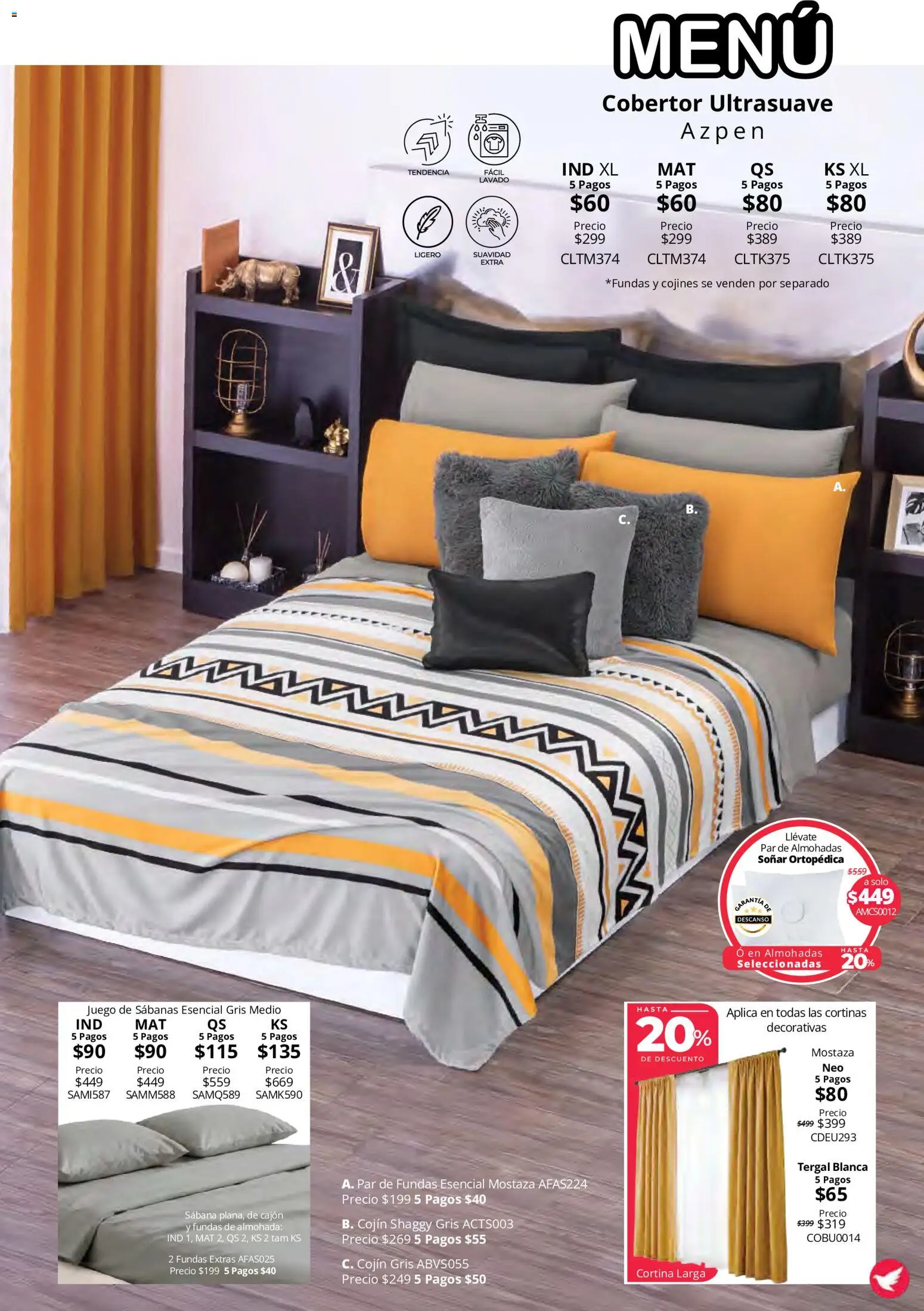 Nuevas ofertas de Colchas Concord válidas en toda la República Mexicana desde el 15/10/2026. ¡Encuentra las mejores ofertas en Colchas Concord catálogo Colección Cobertor Calor de Hogar! | Página: 91